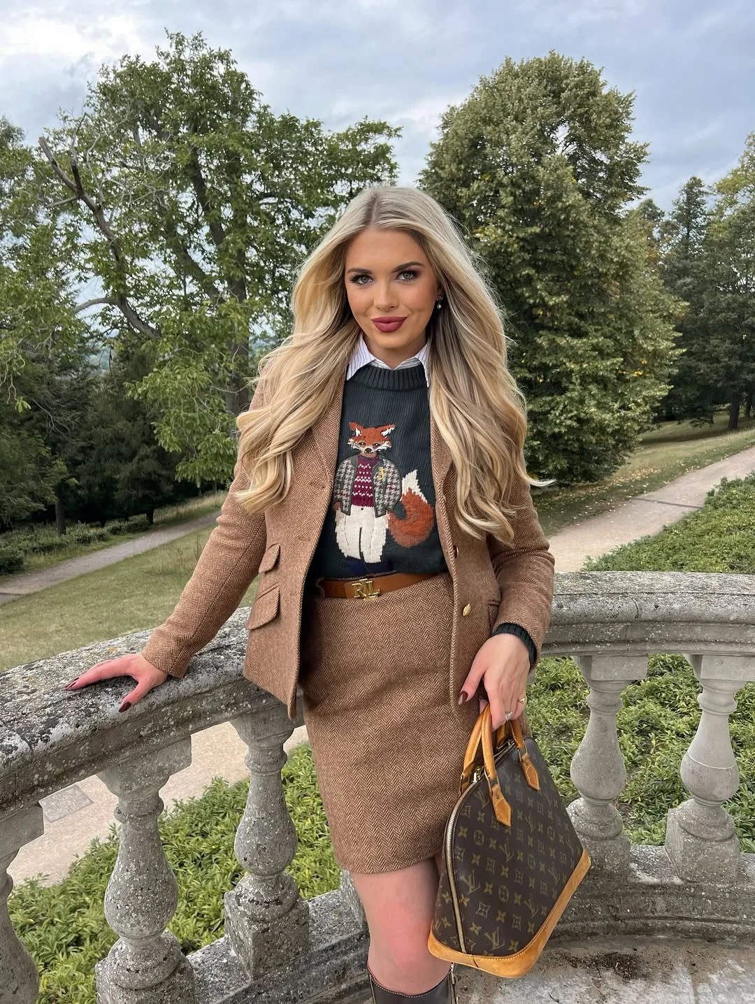 cozy chic fall outfits for 2026 Preppy Fox Sweaters and Charming Autumn Nostalgia