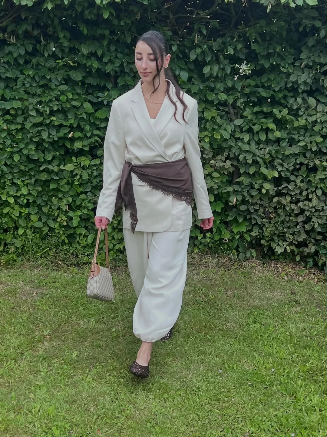 Early fall outfits ideas 2026 Cream Tailoring With Romantic Autumn Details