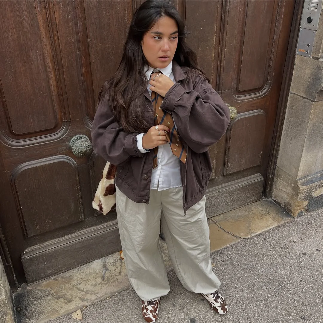 Early fall outfits ideas 2026 Dark Academia Layers With Modern Street Style