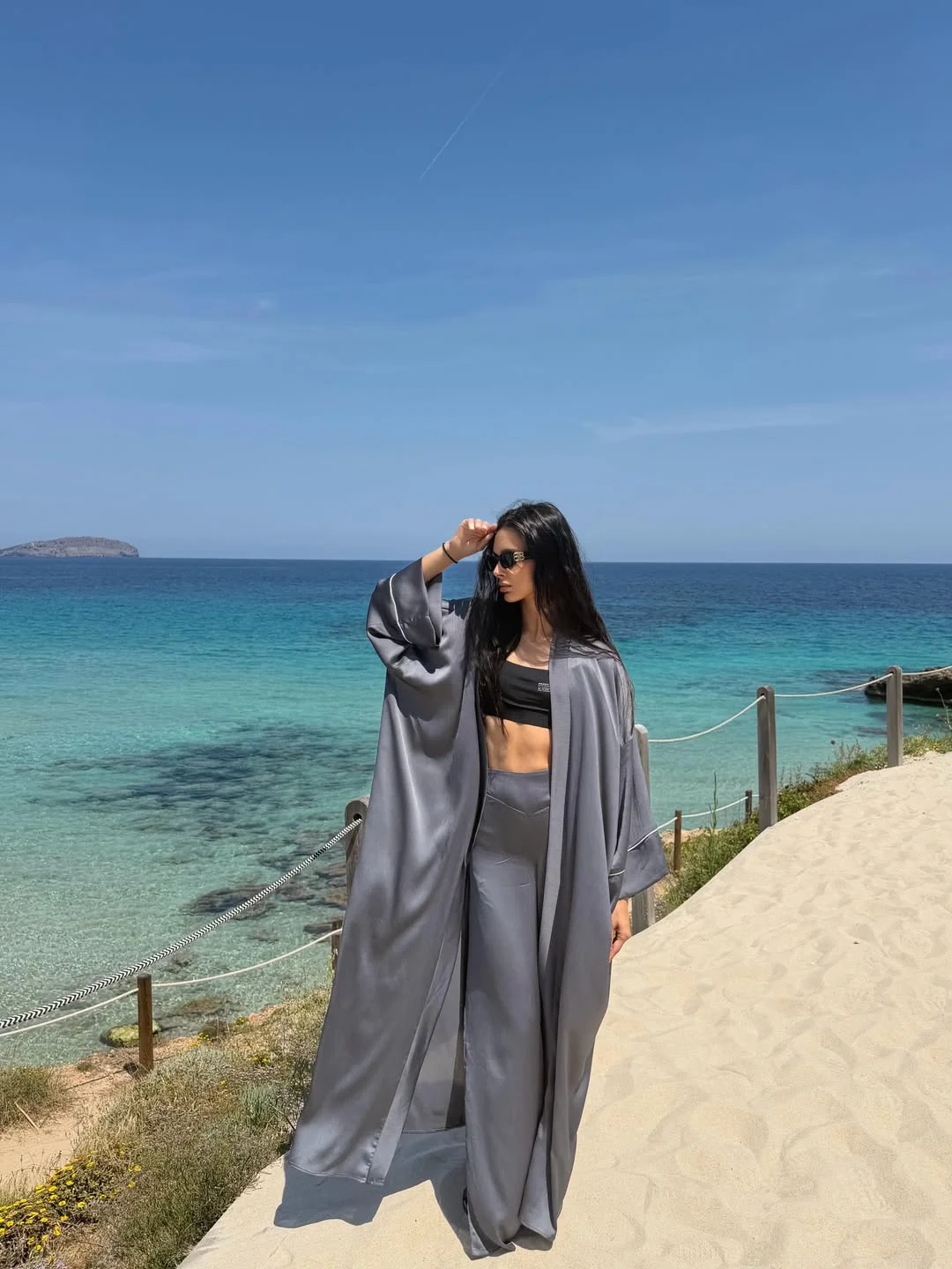 early summer outfits 2026 Silky Resort Layers for Coastal Escapes