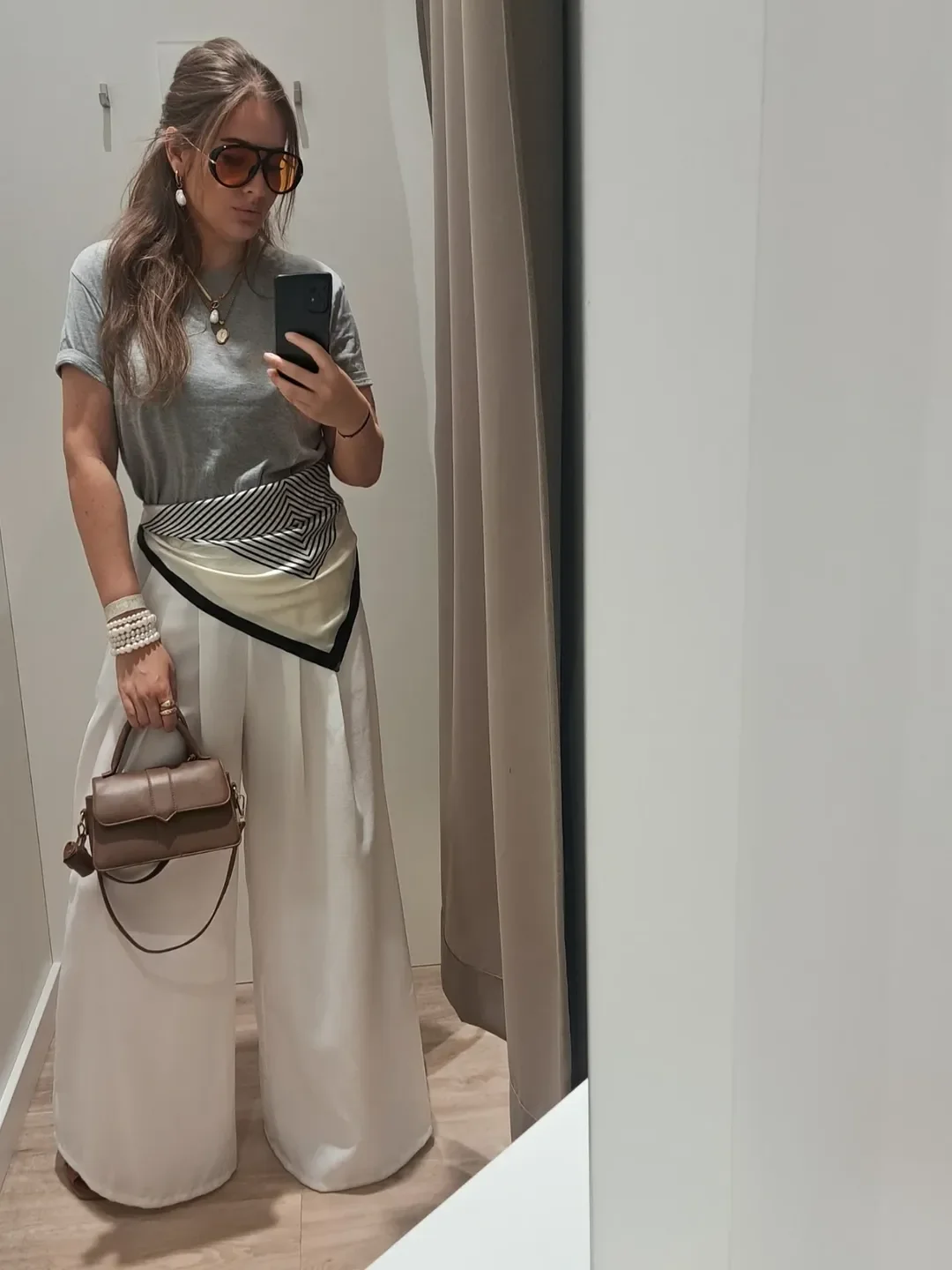 early summer outfits 2026 Wide Leg Trousers and Soft Neutrals for Elevated Everyday Style