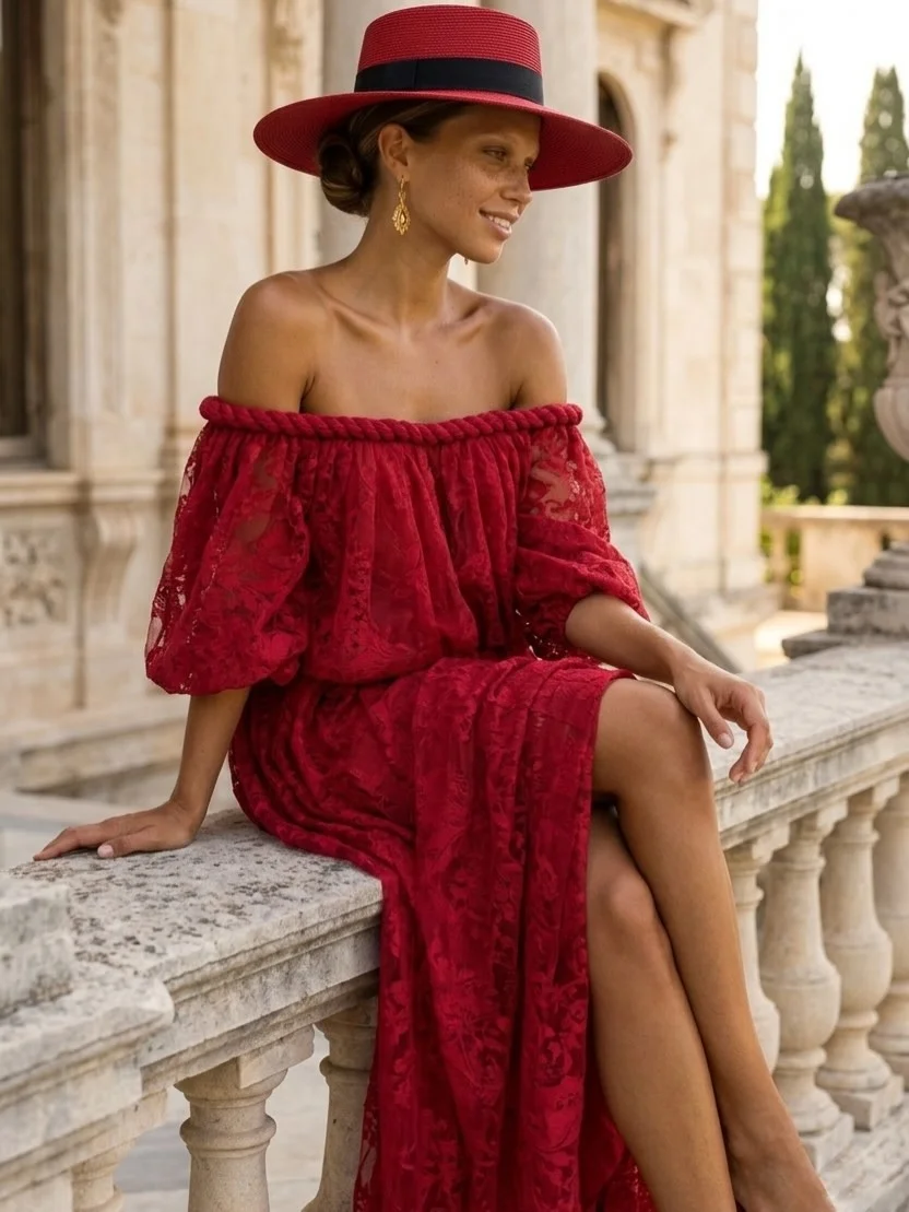 early summer outfits 2026 Bold Scarlet Dresses That Turn Every Summer Evening Into an Occasion