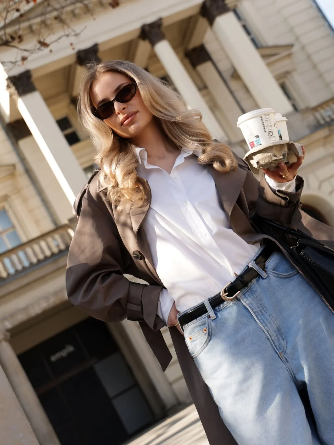 elegant fall office outfits 2026 The Trench Coat and Jeans Formula That Always Works