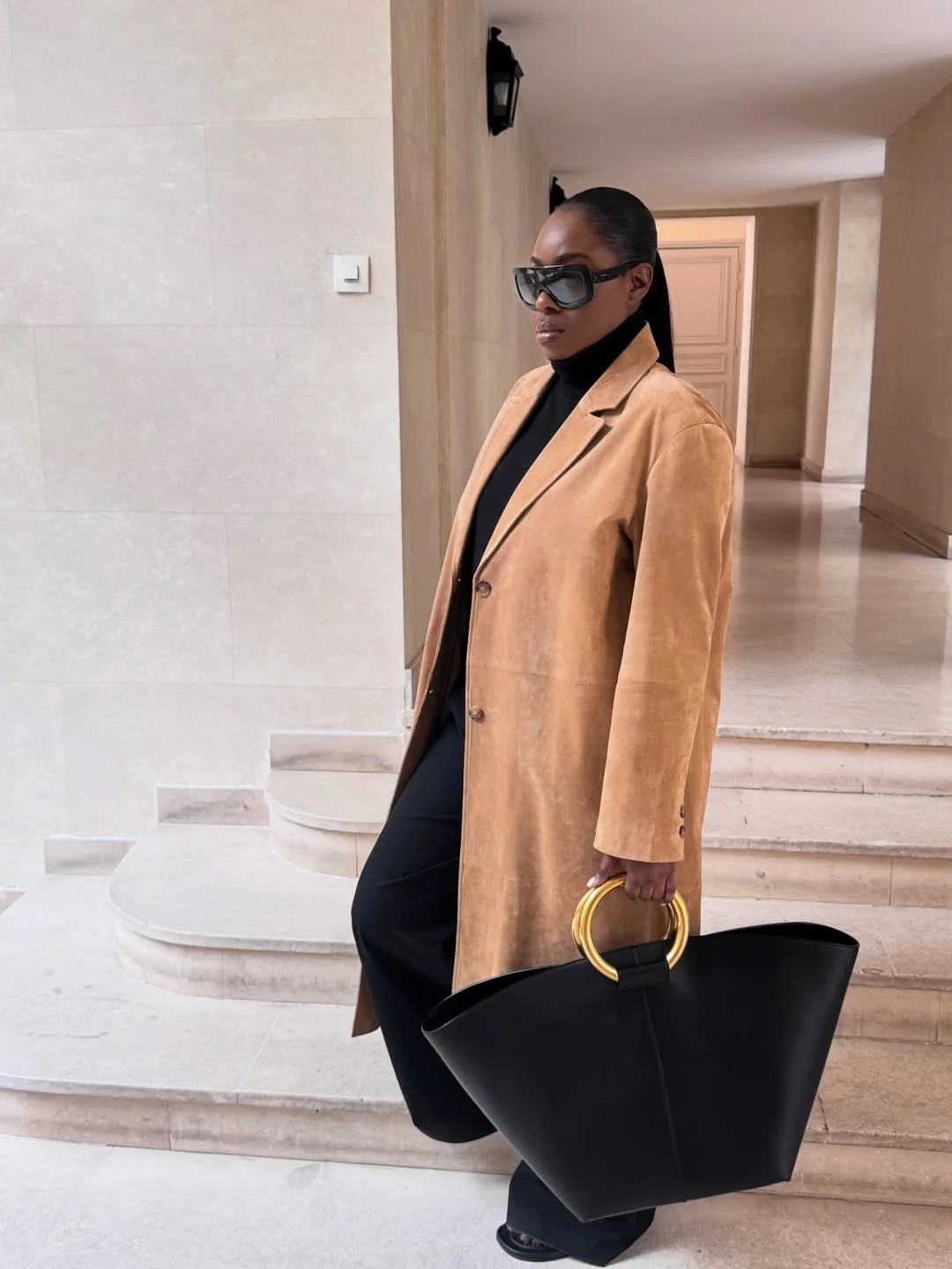fall 2026 outfits for black women Camel Outerwear and Tailored Elegance