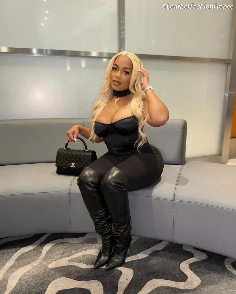 fall 2026 outfits for black women All Black Confidence with Statement Boots