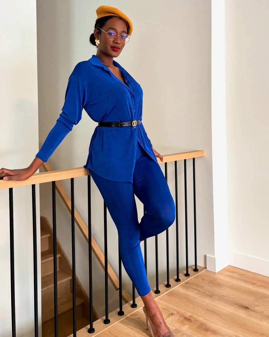 fall 2026 outfits for black women Royal Blue Color Blocking for Everyday Elegance