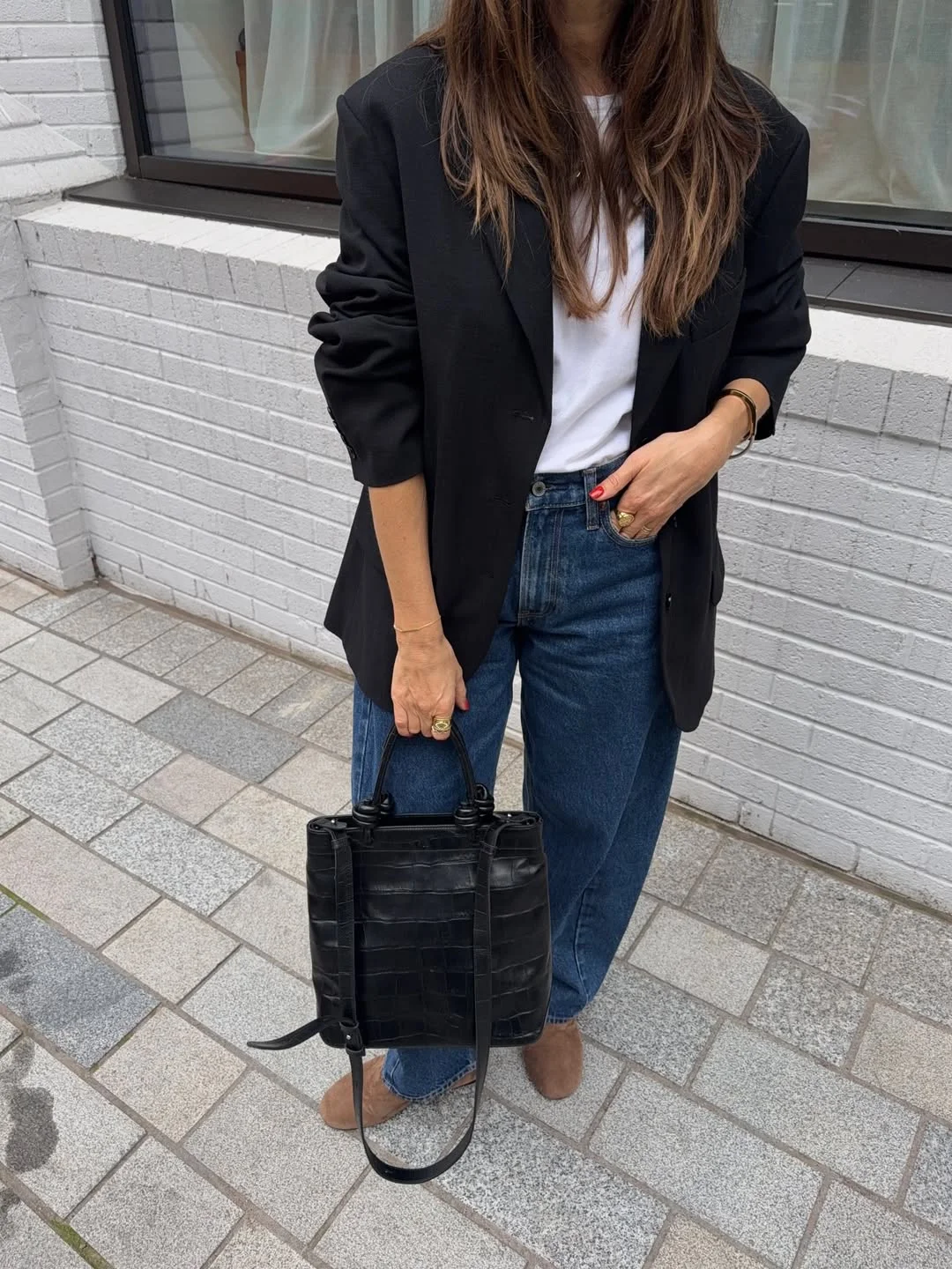 Fall blazer outfit inspo 2026 Minimalist Blazer Styling With Straight Leg Denim