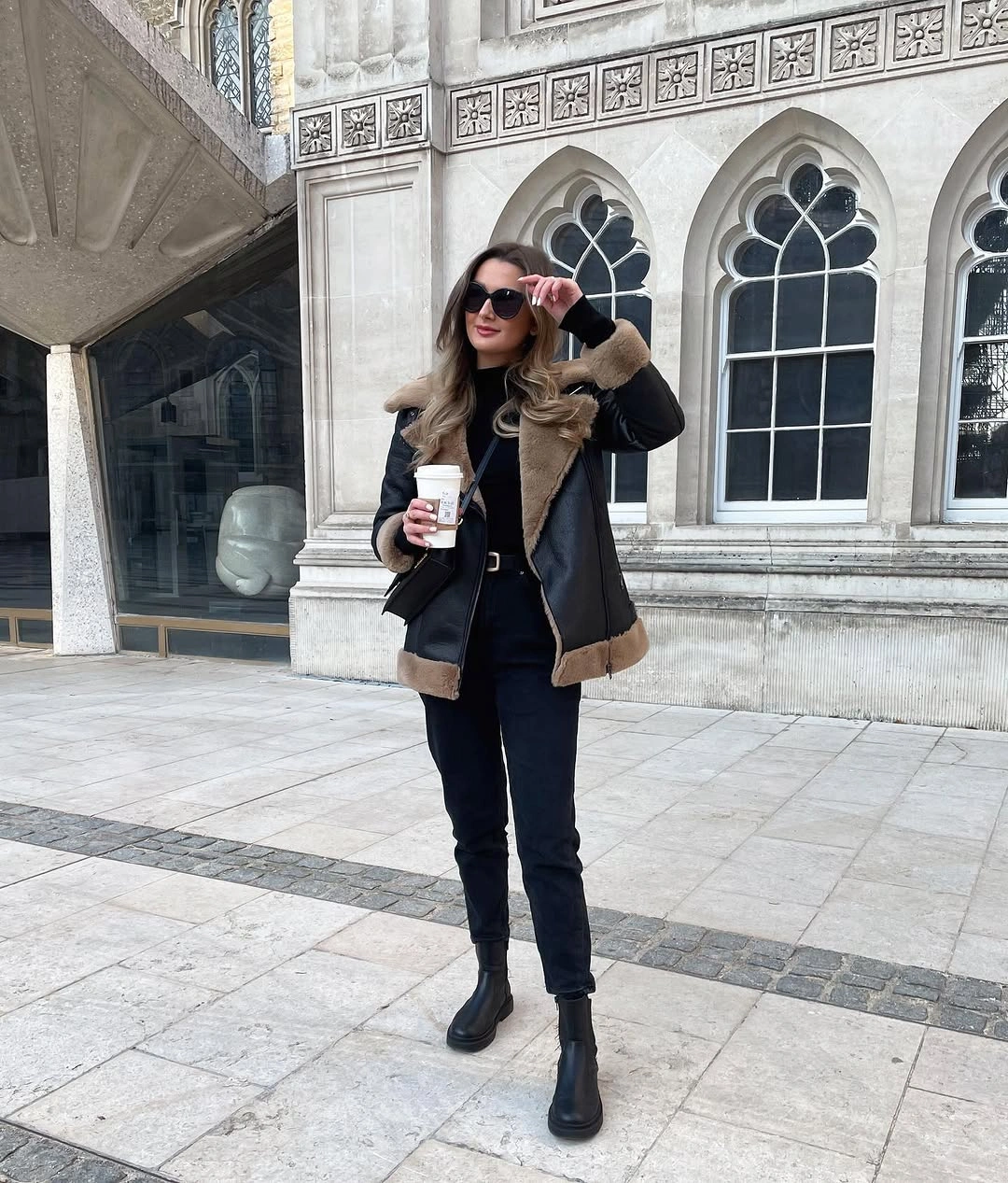 fall date night outfits 2026 Cozy Shearling Layers for Chilly Autumn Coffee Dates