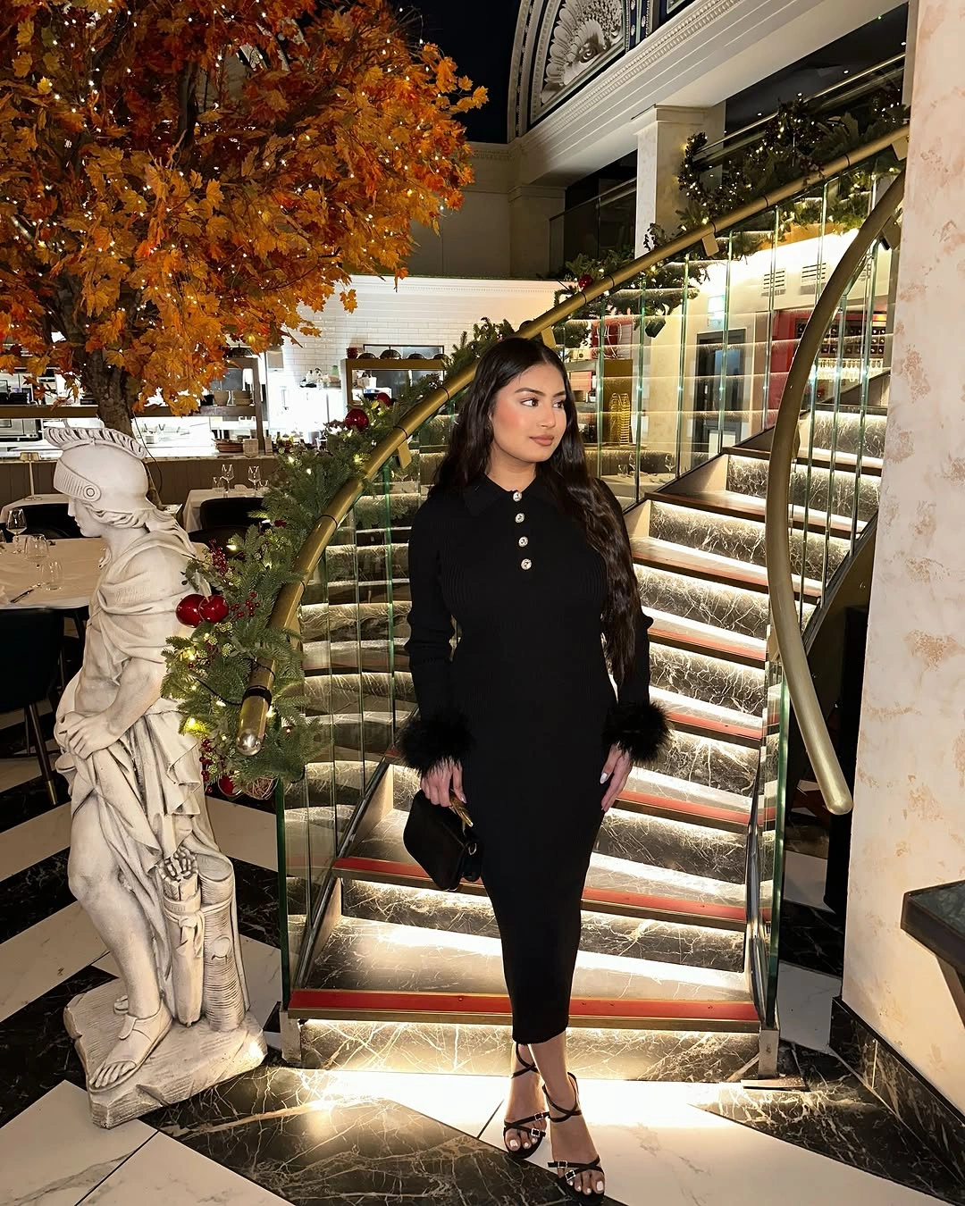 fall date night outfits 2026 A Timeless Black Knit Dress That Never Misses for Romantic Nights