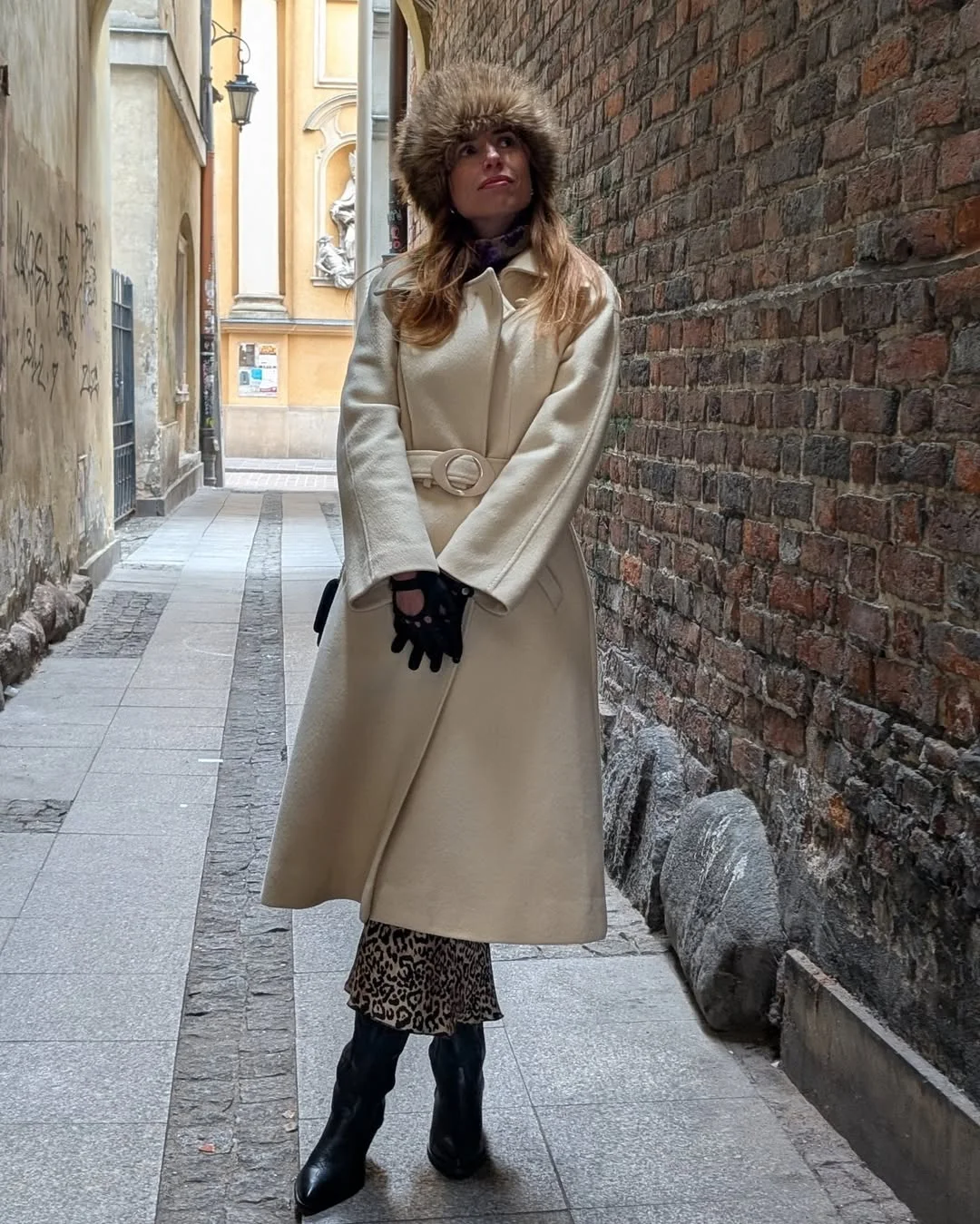 fall fashion women over 40 2026 Elegant Winter Whites With Animal Print Accents