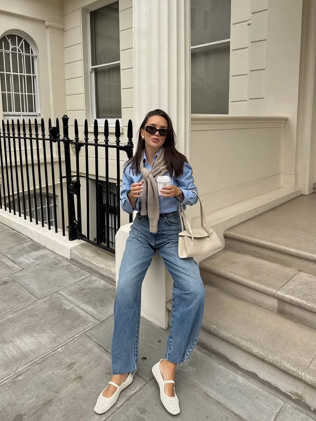 fall fashion outfits 2026 Classic Blue Shirt and Denim for Timeless Everyday Style