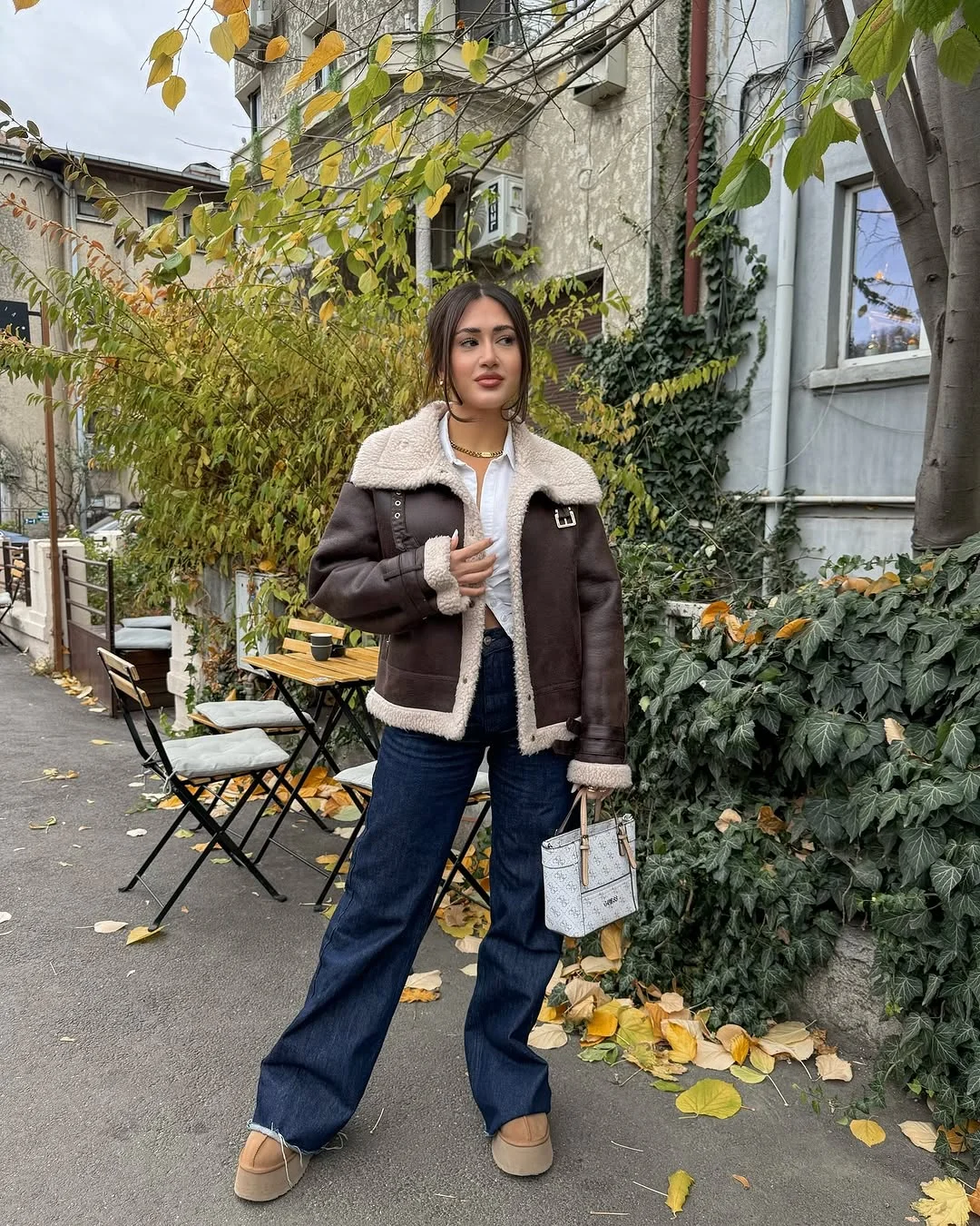 fall fashion outfits 2026 A Shearling Jacket That Defines Cozy Autumn Style