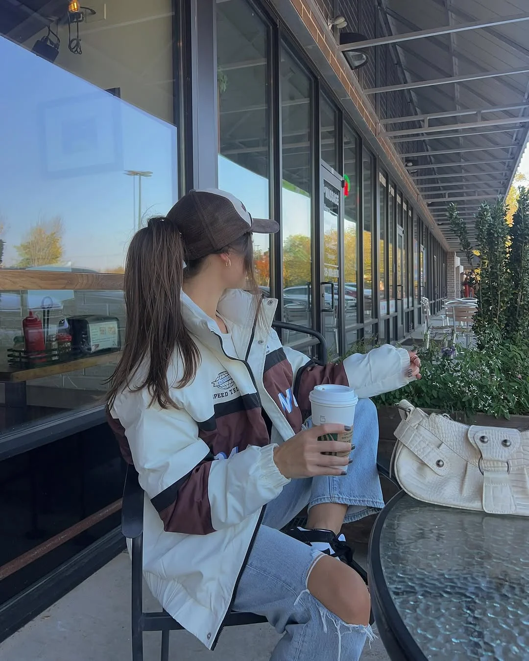 fall fashion outfits 2026 The Sporty Jacket That Makes Everyday Coffee Runs Look Cool