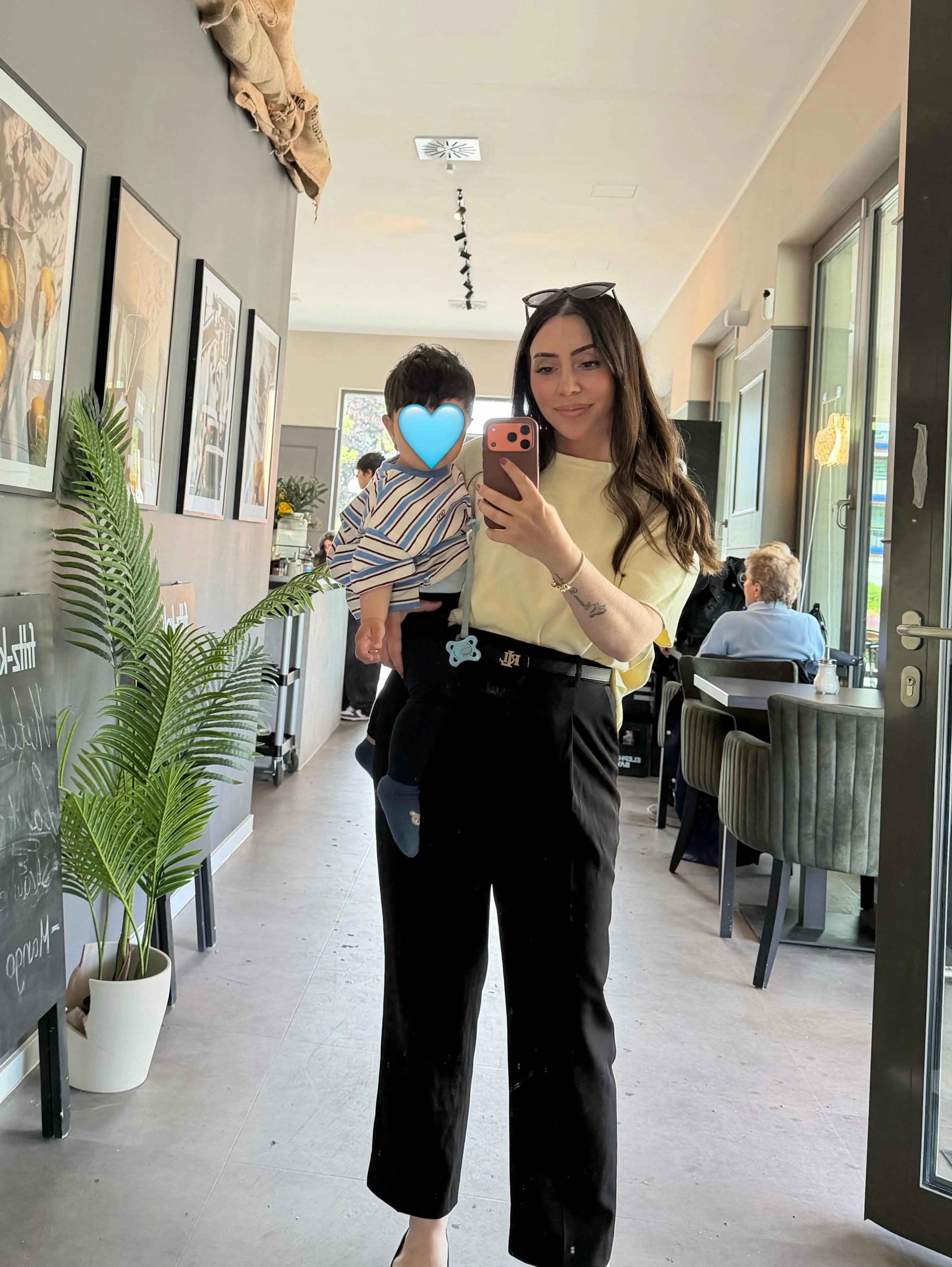 fall mom outfits 2026 Soft Butter Yellow and Tailored Black My Favorite Early Fall Formula