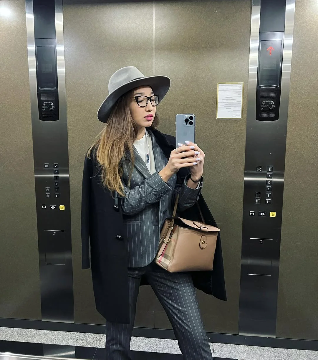 fall office outfits for women 2026 Modern Pinstripes With a Touch of Personality