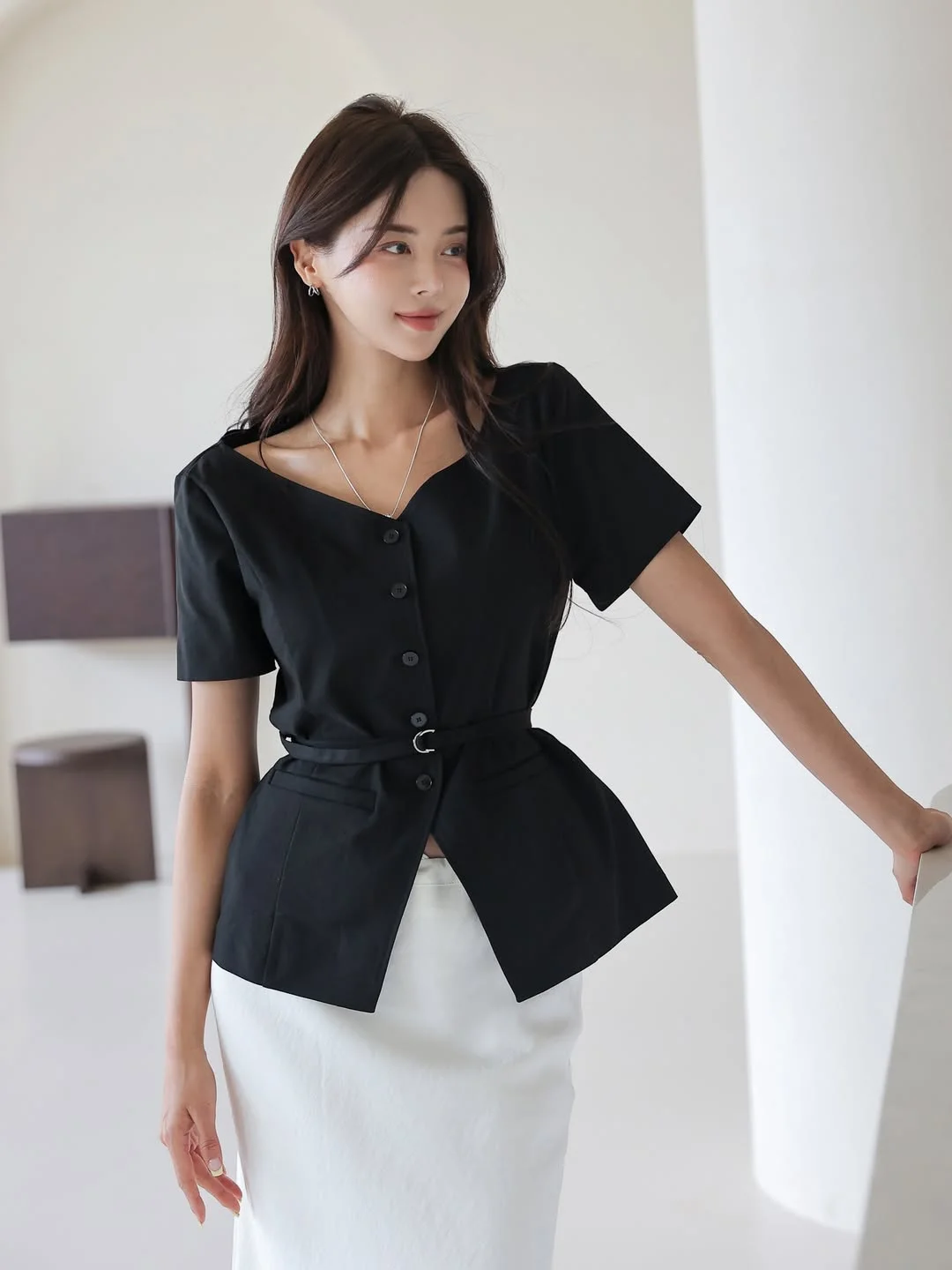 fall office outfits for women 2026 Modern Minimalism With a Refined Skirt