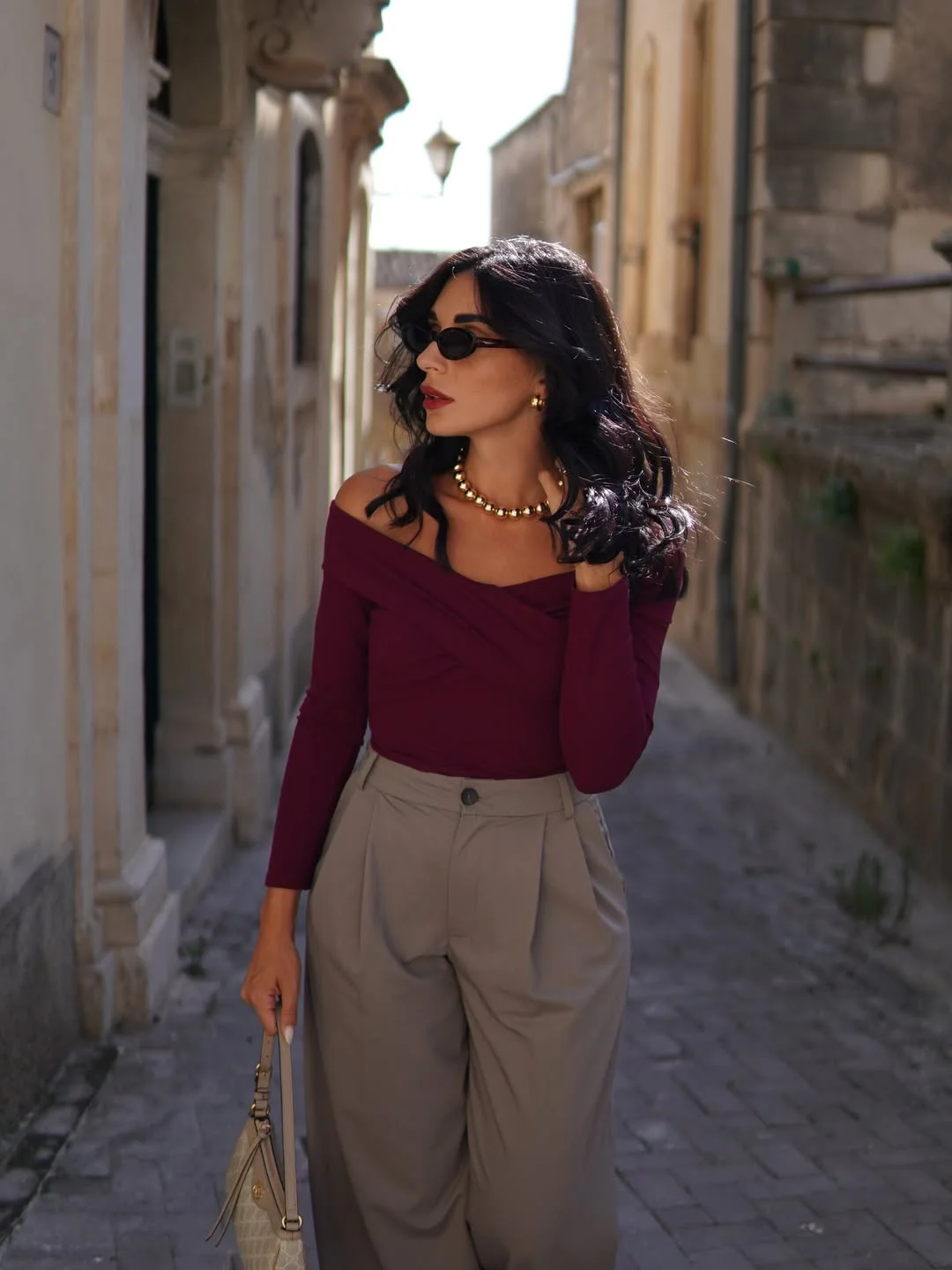 fall outfits for big busted women 2026 The Rich Burgundy Top That Creates Instant Balance