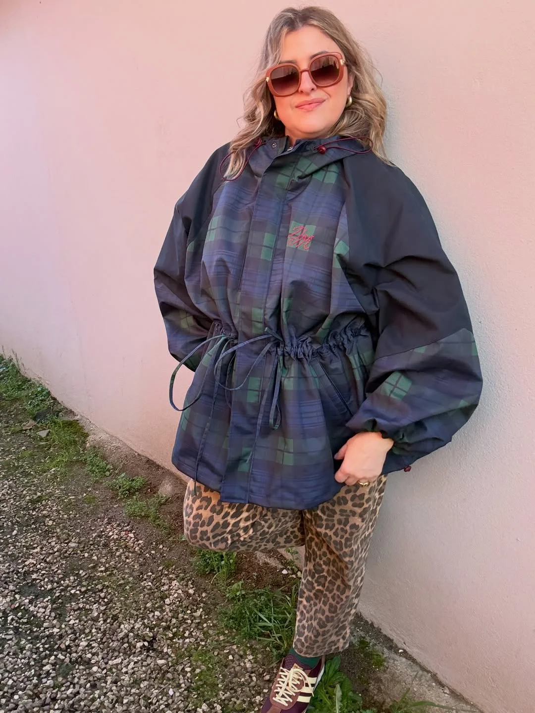 fall outfits for plus size women The Plaid Jacket and Leopard Print Mix That Feels Unexpected