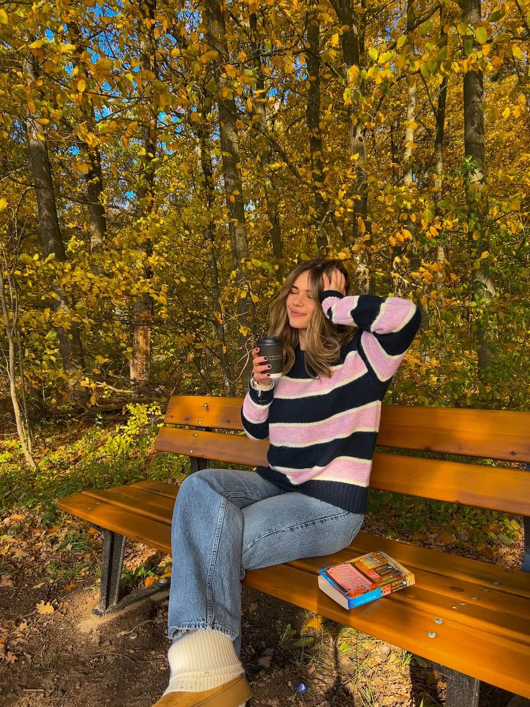 fall outfits ideas 2026 Pink Striped Sweaters That Bring Soft Color Into Fall