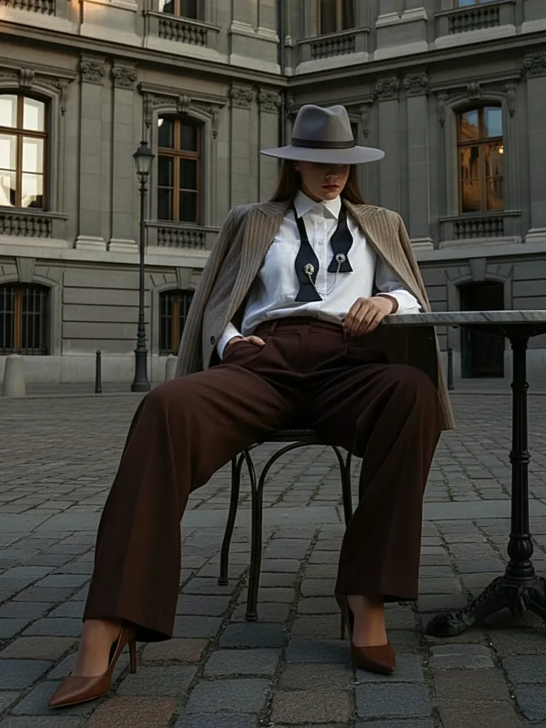 fall outfits ideas 2026 Tailored Power Dressing With a Contemporary Western Twist