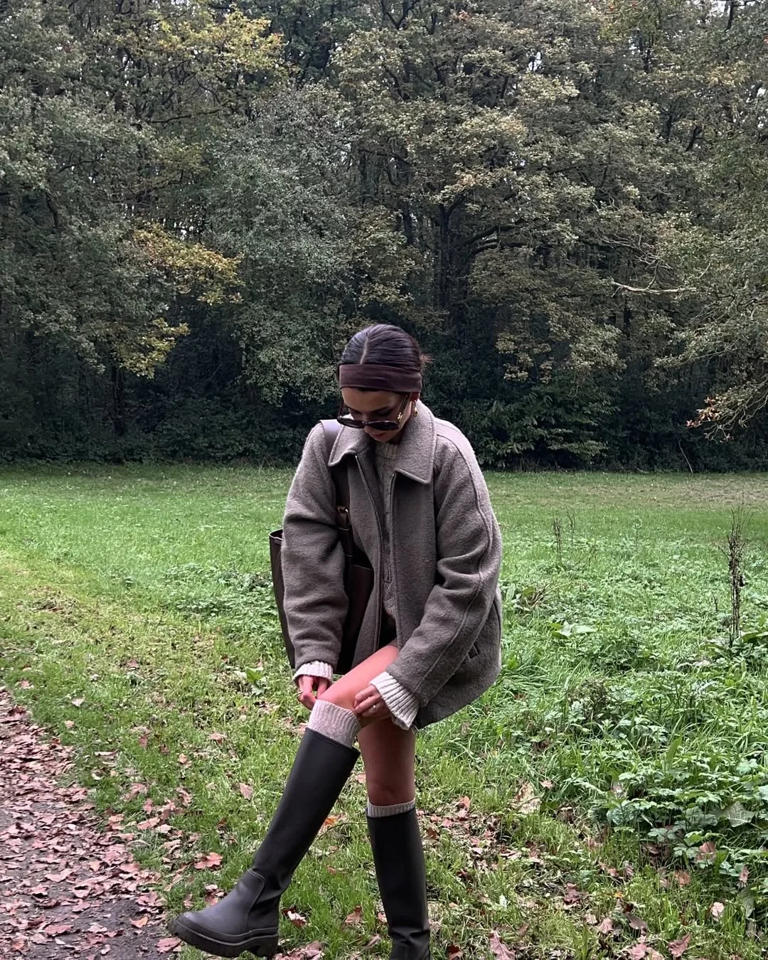 fall outfits with boots 2026 Country-Inspired Layers With Leg Warmers and Tall Boots