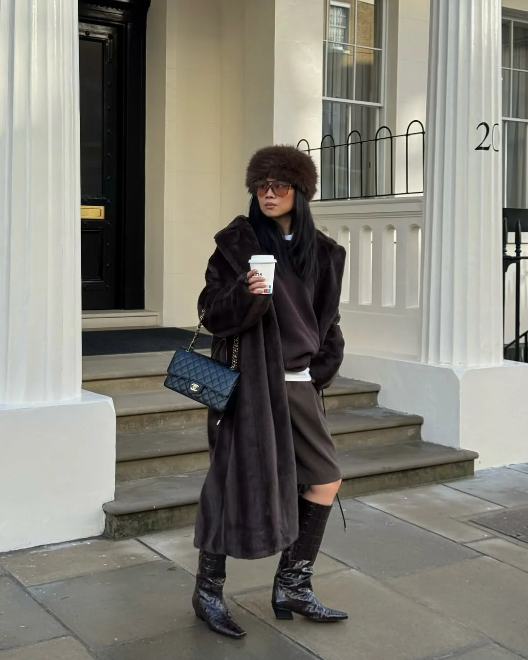 fall outfits with boots 2026 Rich Chocolate Layers and Croc Boots for Luxury-Inspired Fall Dressing
