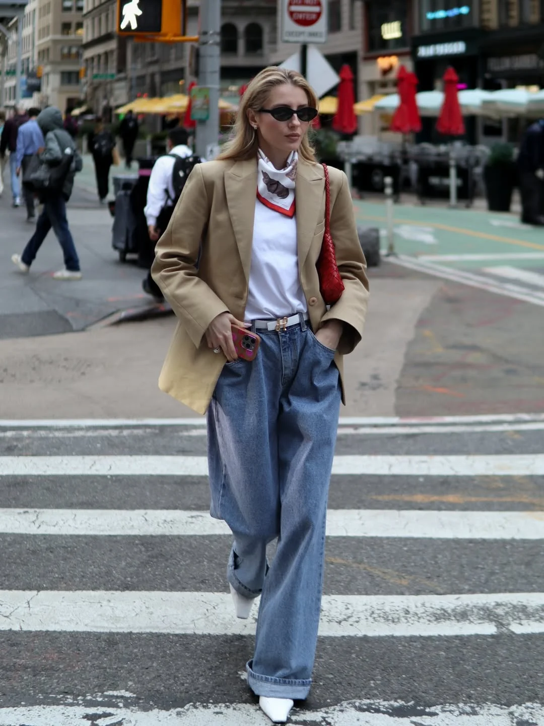 fall outfits with boots 2026 Relaxed Tailoring Meets Statement Denim