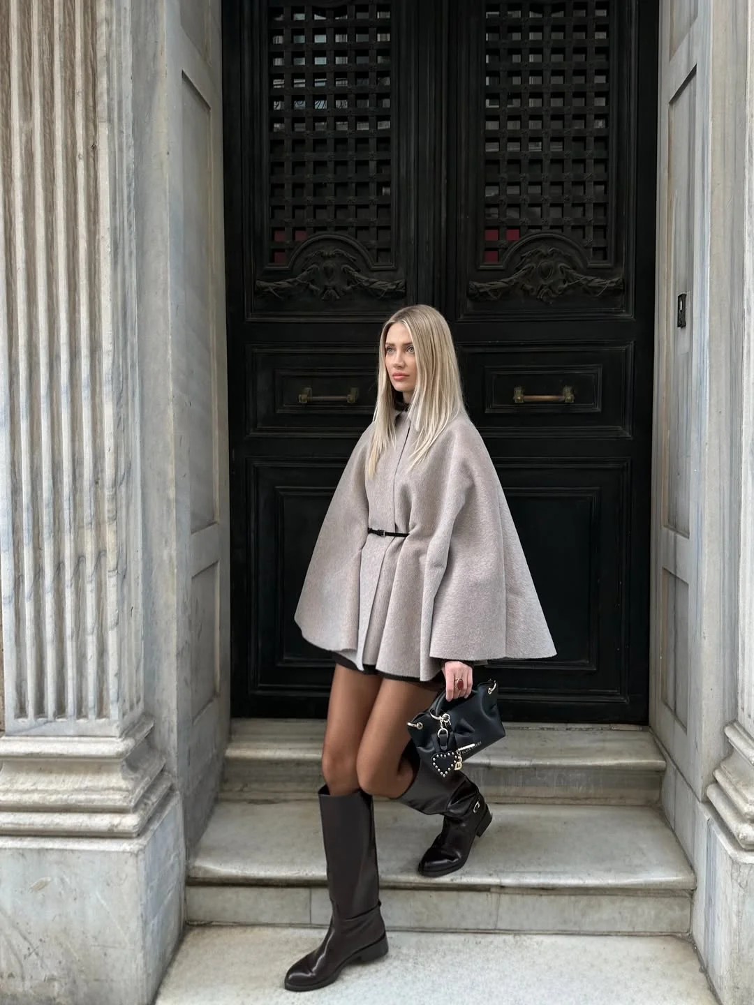 fall outfits with boots 2026 Soft Cape Silhouettes for Elegant Autumn Days
