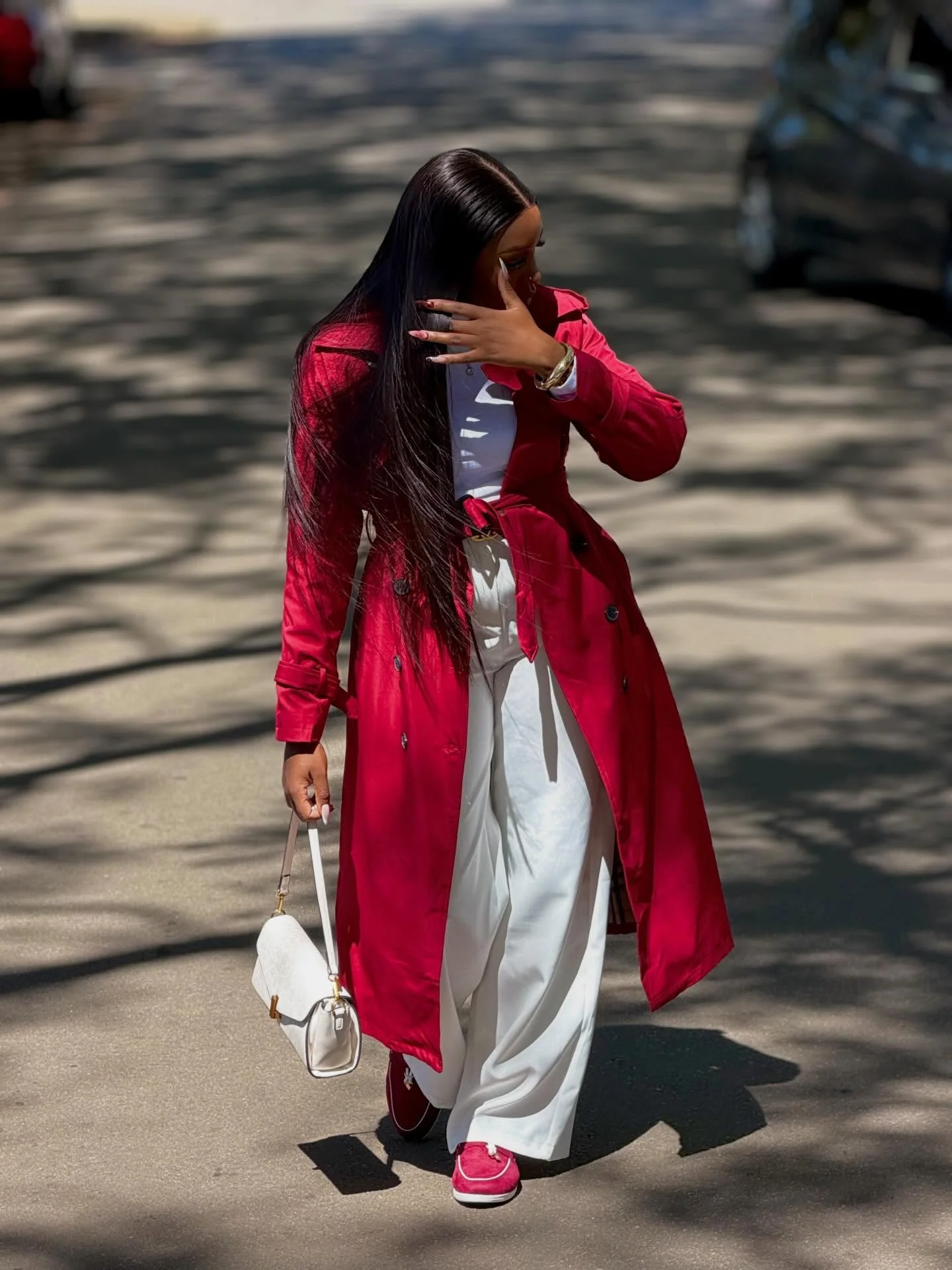 fall outfits with coat 2026 Denim Coats and Scarves Add Personality to Transitional Weather