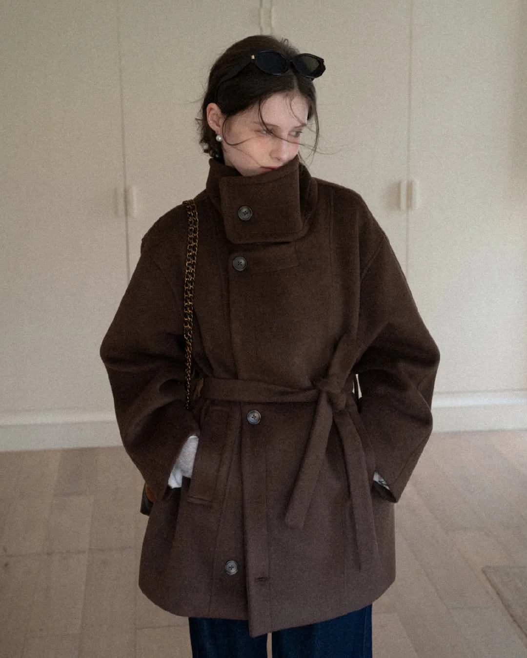 fall outfits with coat 2026 A Structured Short Coat That Feels Quietly Luxurious