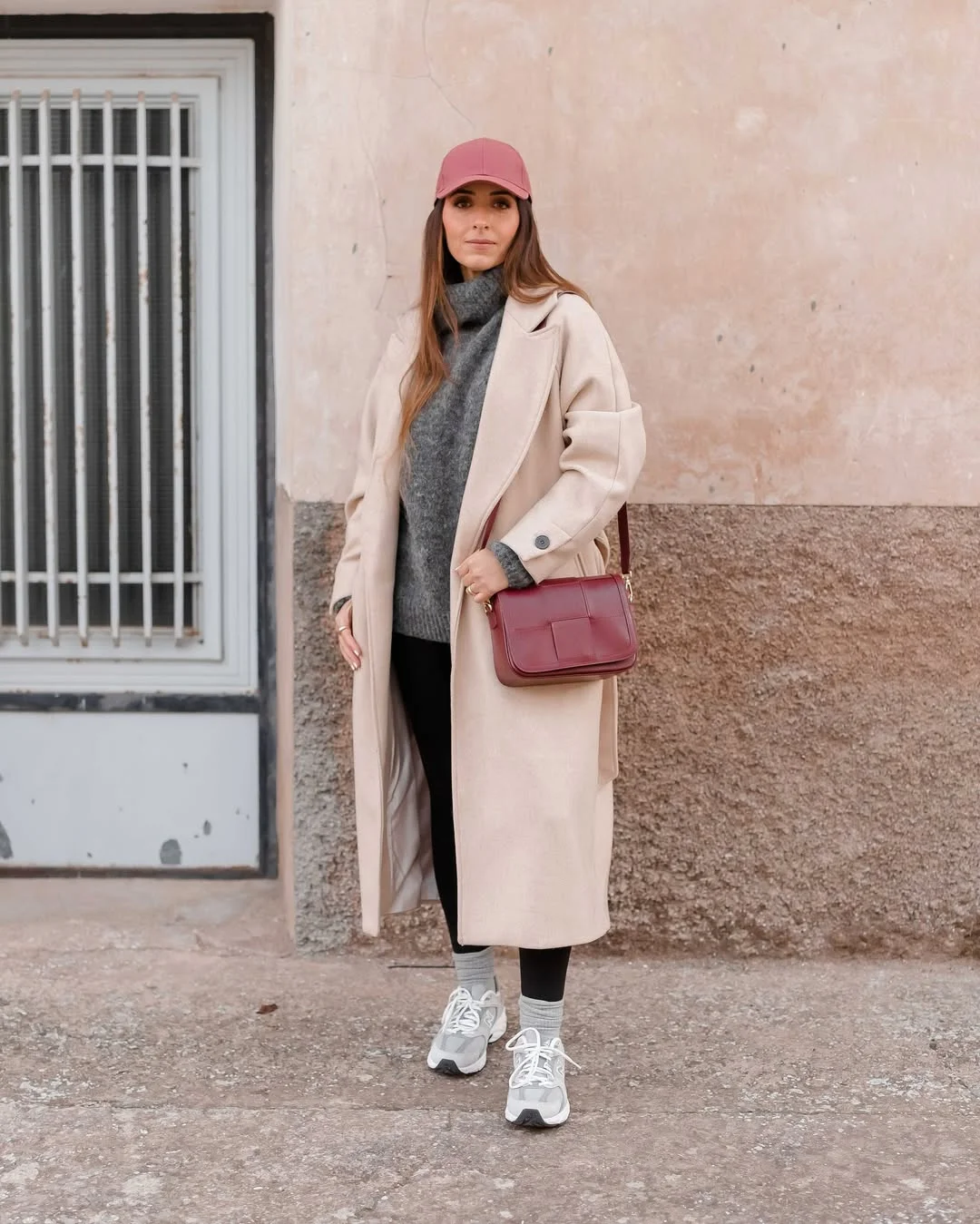 fall outfits with leggings and boots 2026 Soft Neutral Layers for Casual Fall Mornings