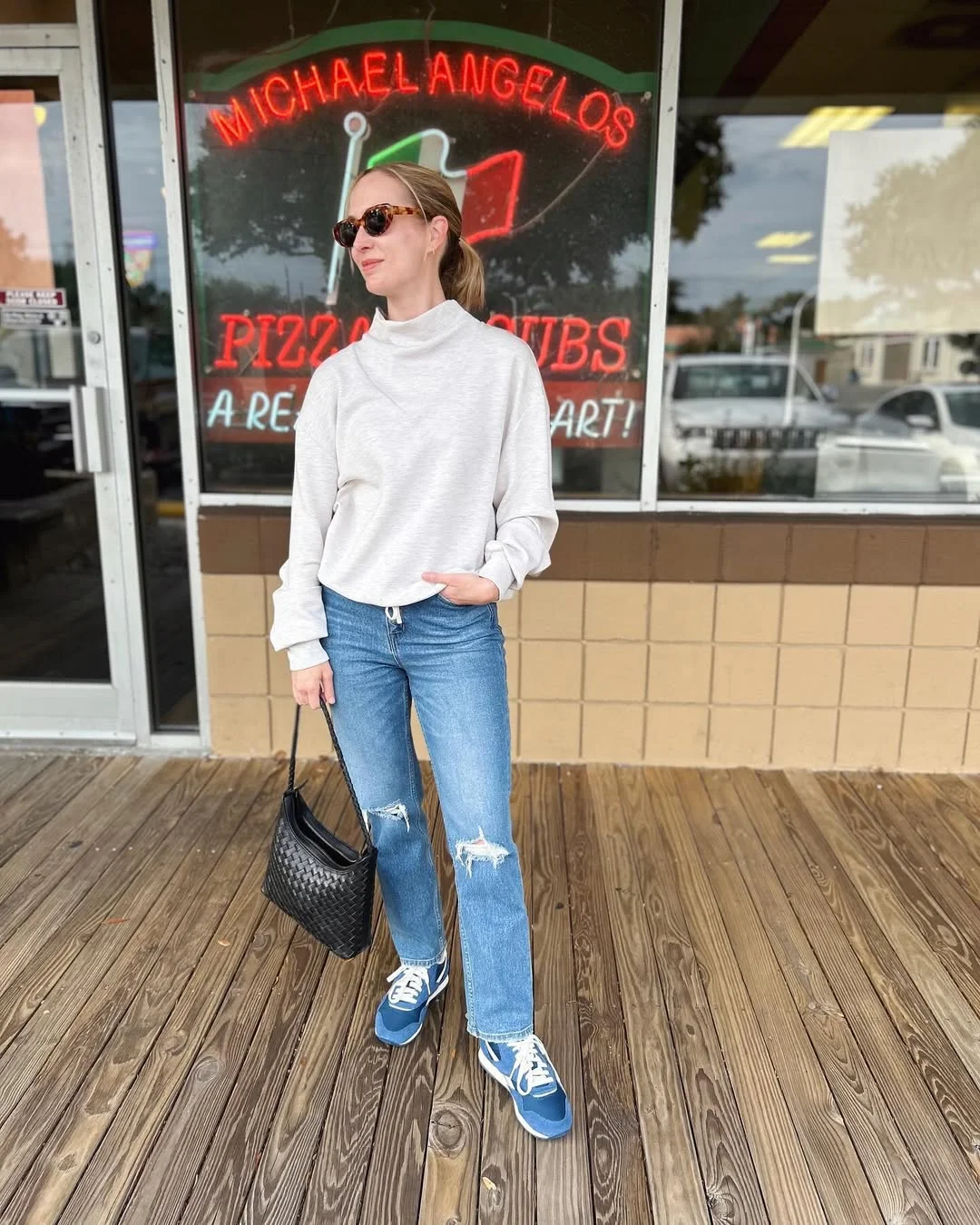 fall outfits with sneakers and jeans 2026 The Elevated Sweatshirt Outfit Everyone Can Recreate