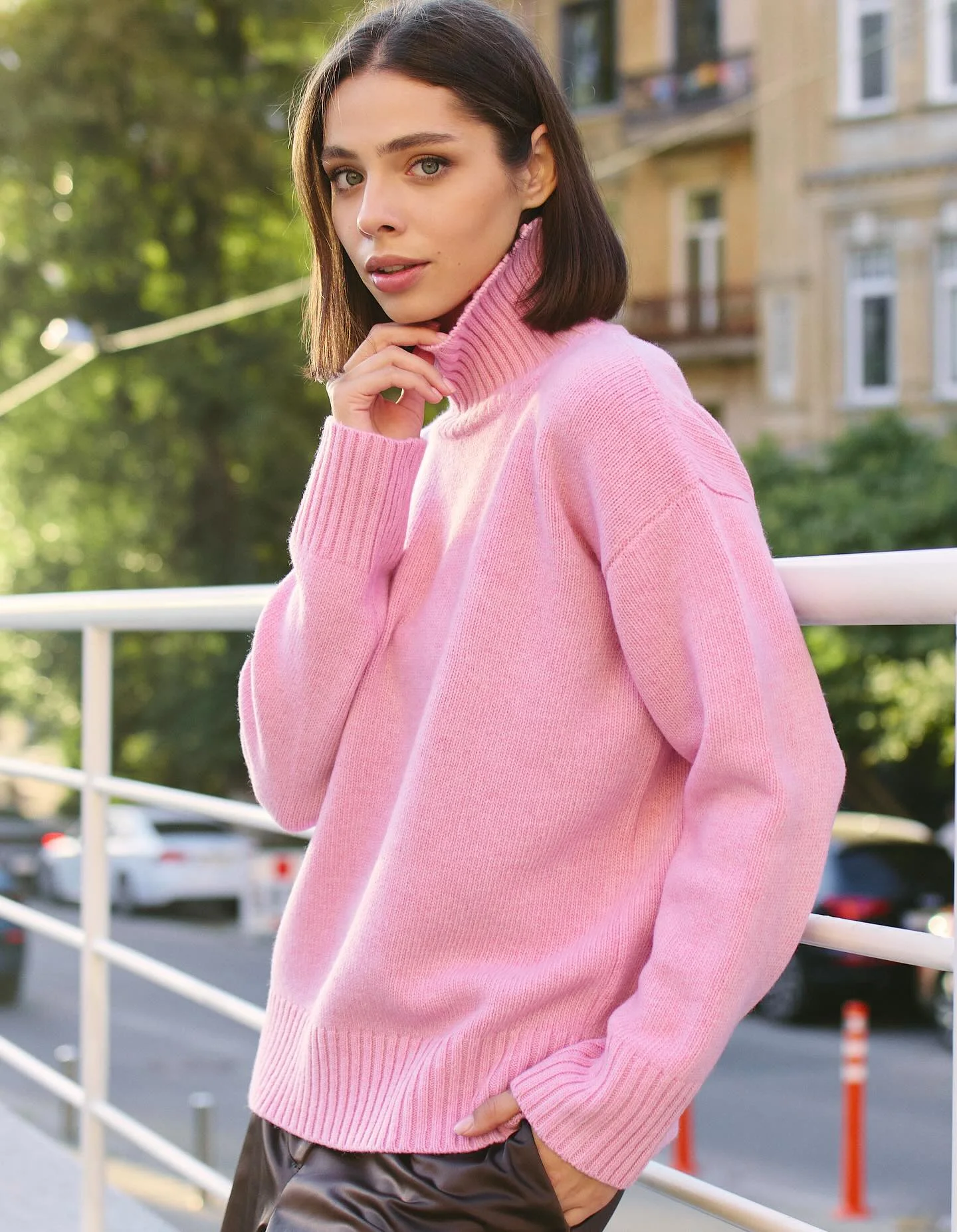 fall outfits with sweater 2026 Soft Pink Sweaters That Brighten Gray Days