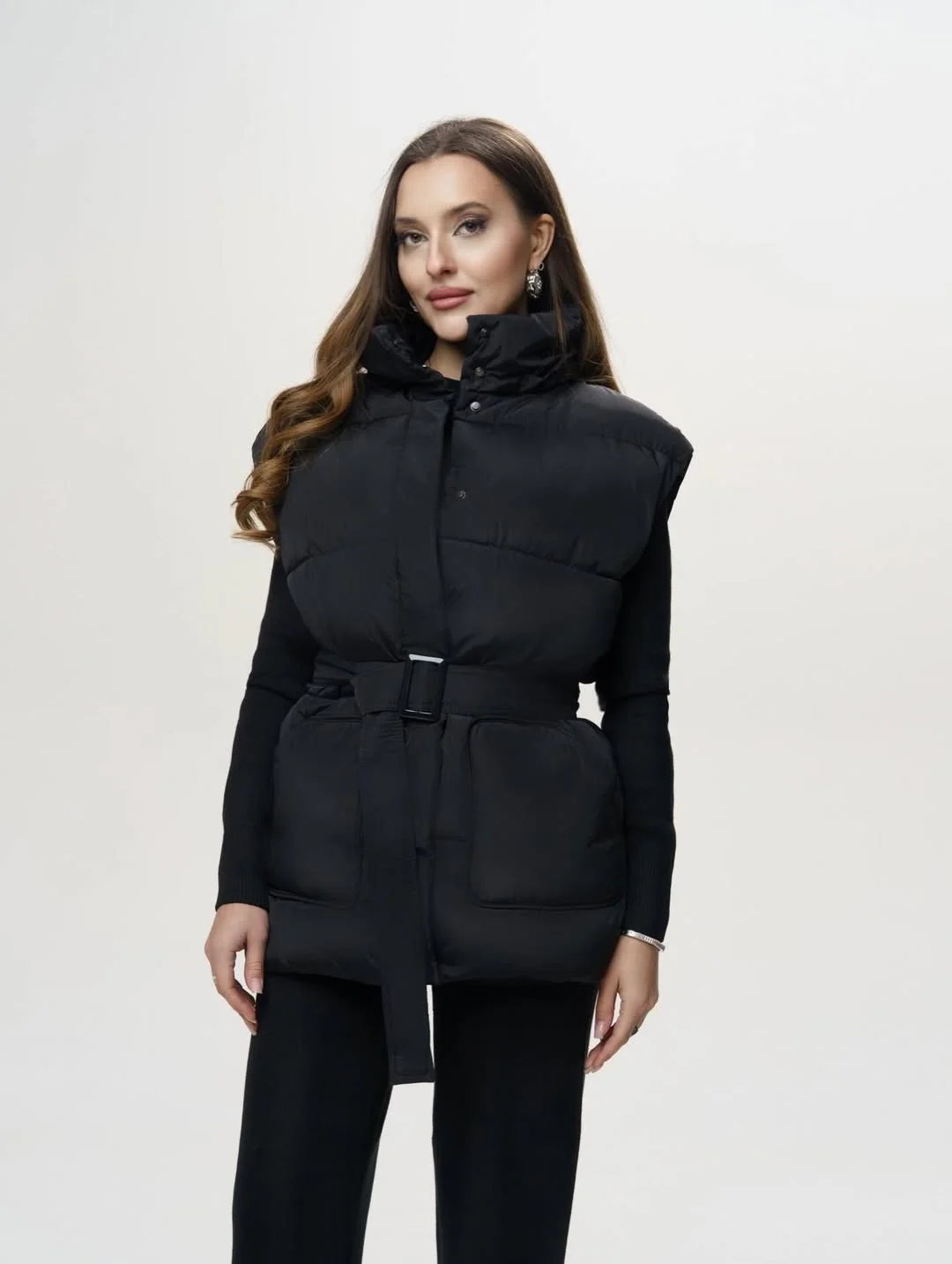 fall outfits with vests 2026 Defined Silhouettes Make Puffer Vests Look Expensive