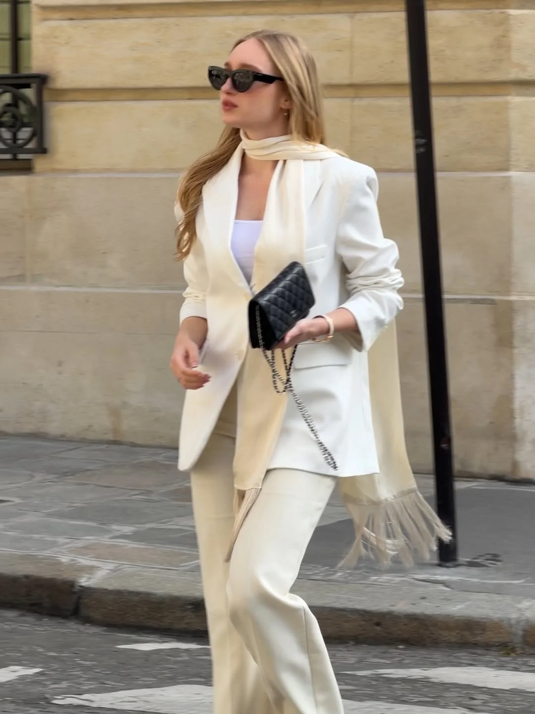 fall smart casual work outfit for women 2026 All-White Tailoring That Feels Luxurious For Fall