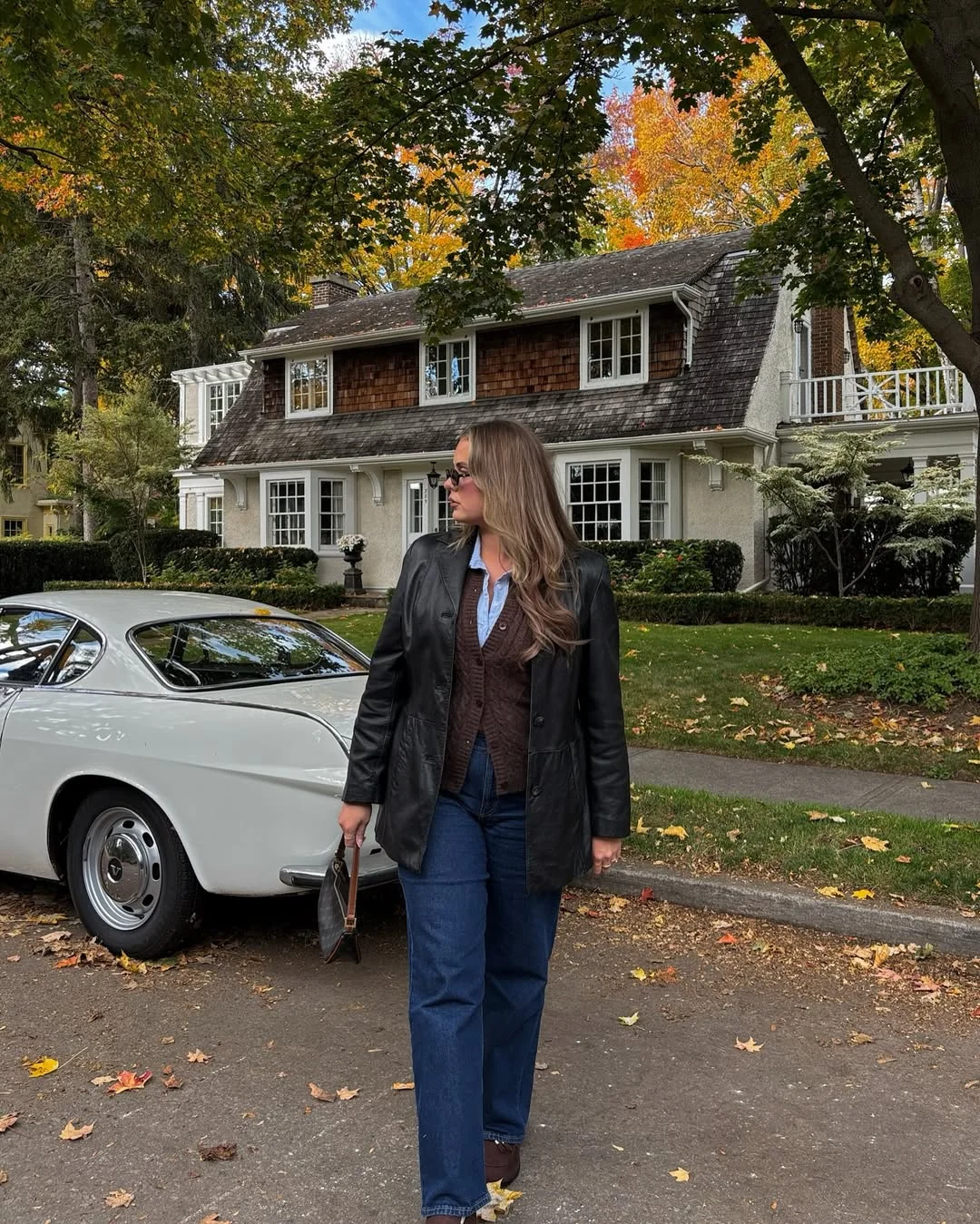 fall street fashion nyc 2026 Dark Academia Layers With Vintage Leather for Late October Walks