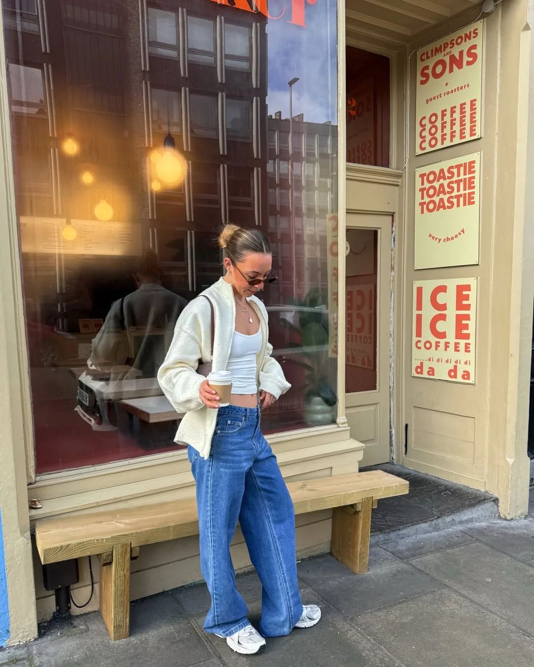 fall travel wardrobe for women 2026 Coffee Runs and Casual Denim for Slow Travel Days