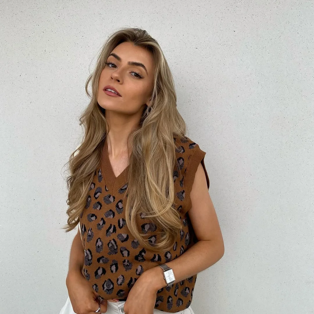 fall vest outfits for women 2026 The Leopard Print Vest That Adds Personality Without Going Overboard