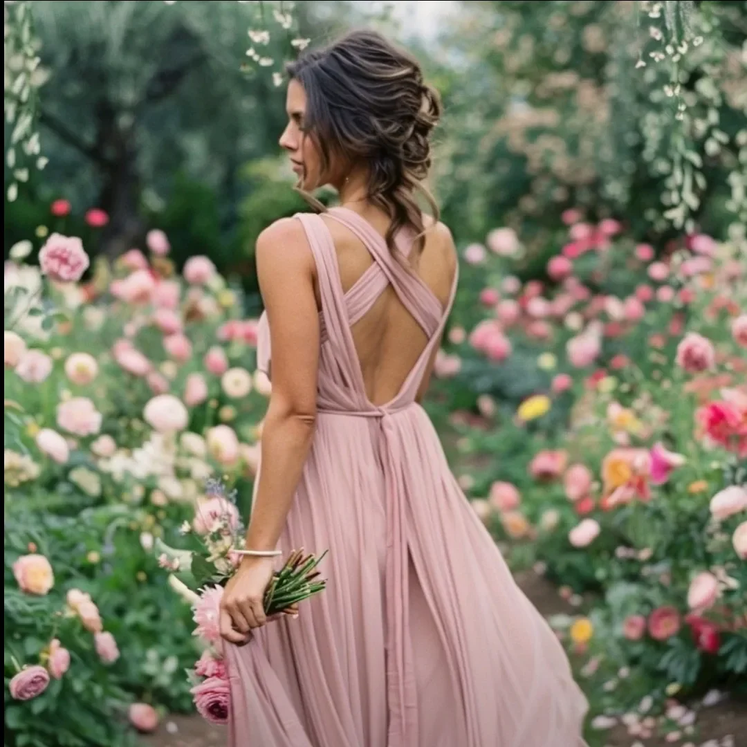 fall wedding guest dress 2026 Dusty Rose Open Back Styles For Romantic Garden Ceremonies
