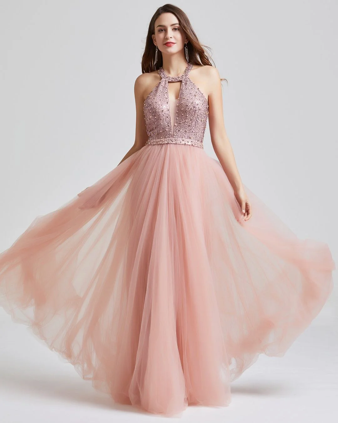fall wedding guest dress 2026 Blush Tulle Ballgowns For Glamorous Formal Celebrations