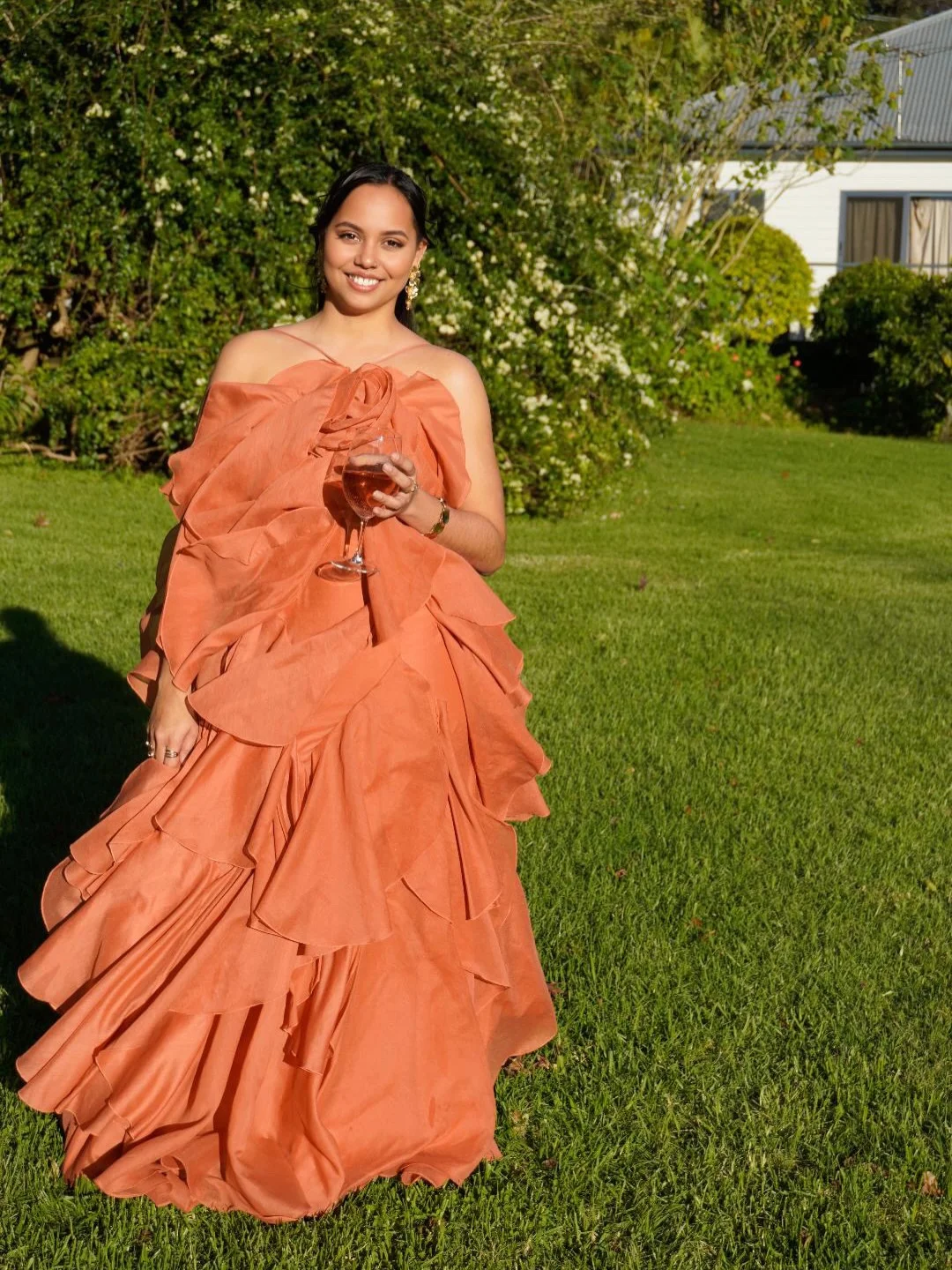fall wedding guest dress 2026 Terracotta Drama For October Outdoor Celebrations