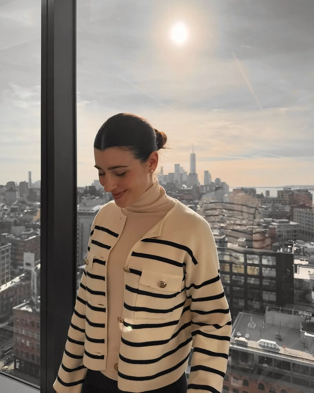 simple fall outfits 2026 Parisian Stripes Meet Modern Minimalism