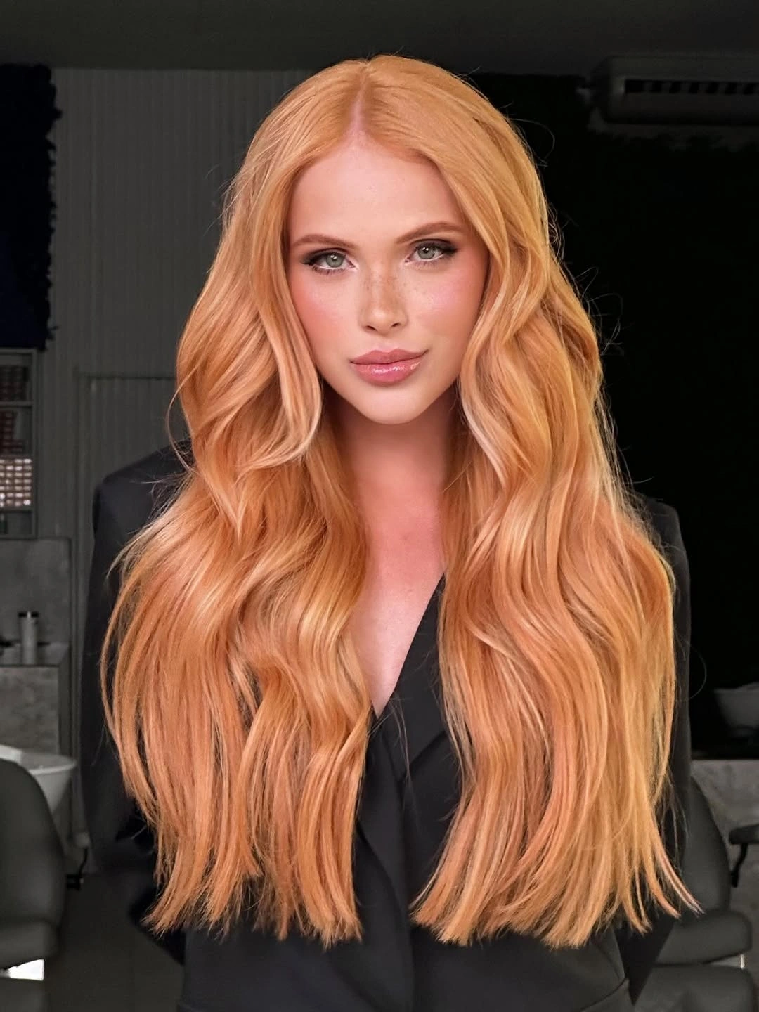 august hairstyles and color ideas 2026 Golden Apricot Blonde That Brightens Late Summer