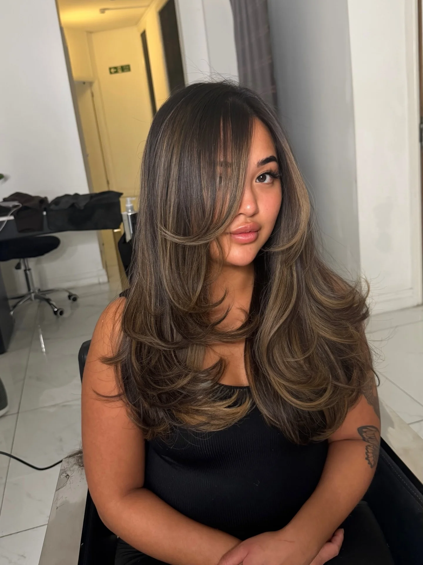 august hairstyles and color ideas 2026 Face-Framing Layers with Smoky Mocha Highlights