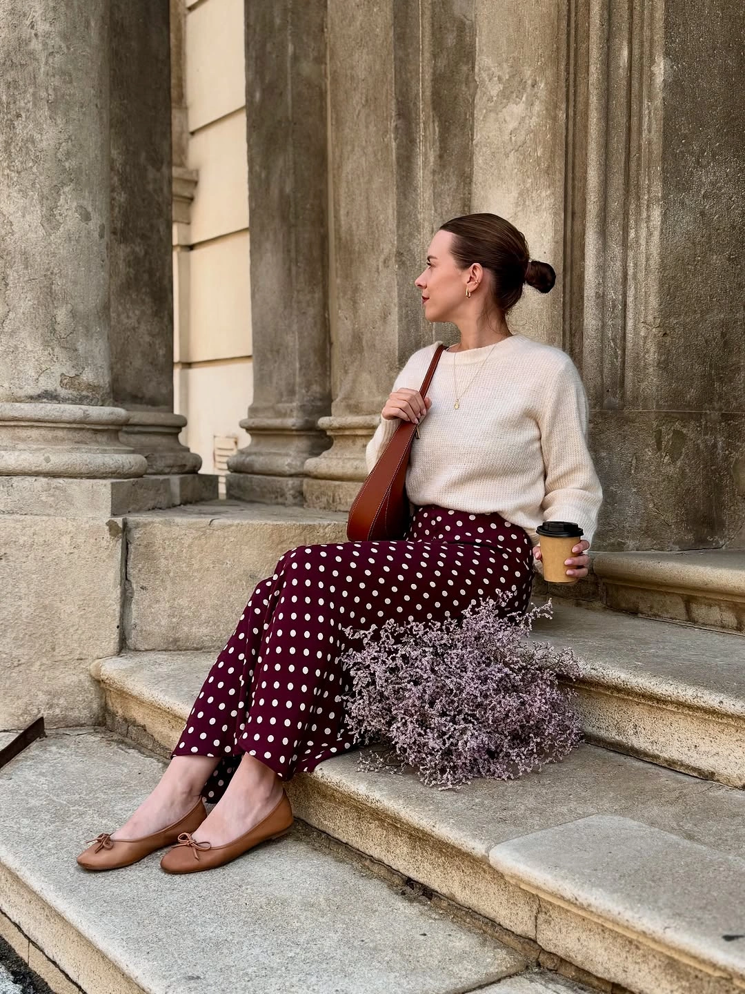 august outfits 2026 Classic Polka Dots with a Cozy Knit Twist