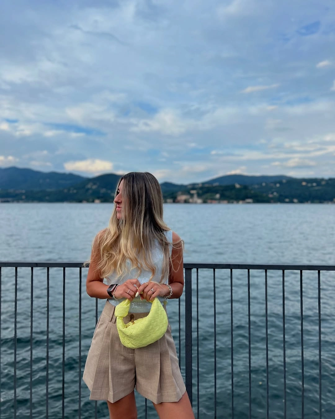 august outfits 2026 Tailored Linen Shorts with a Pop of Color