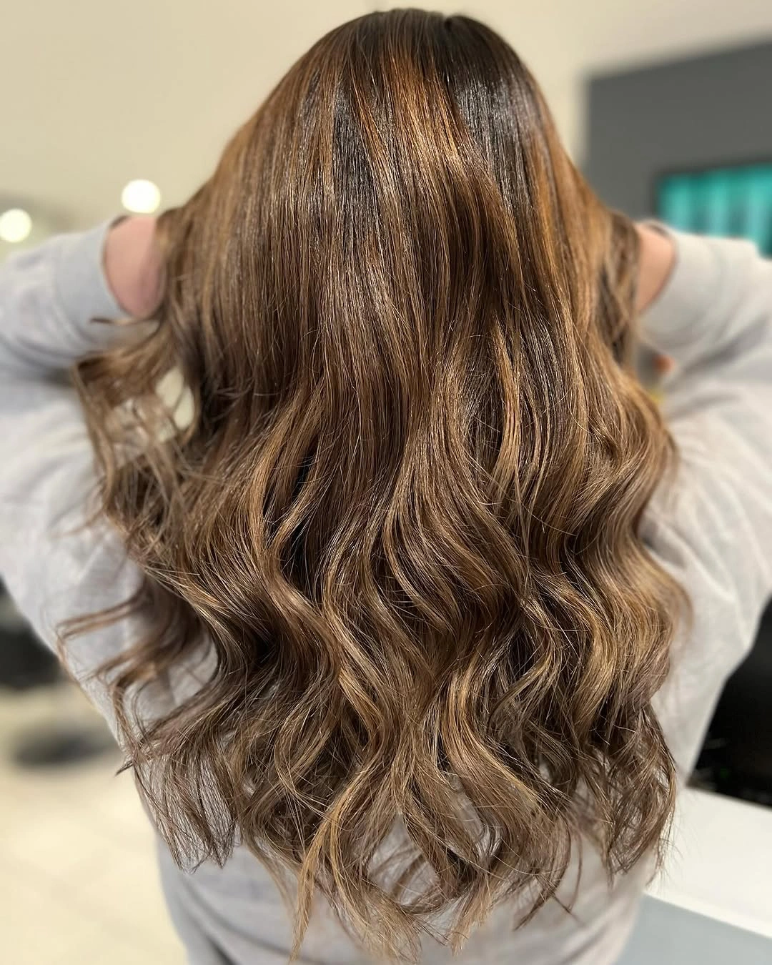 babylights hair ideas Toffee Babylights on Deep Chocolate Waves