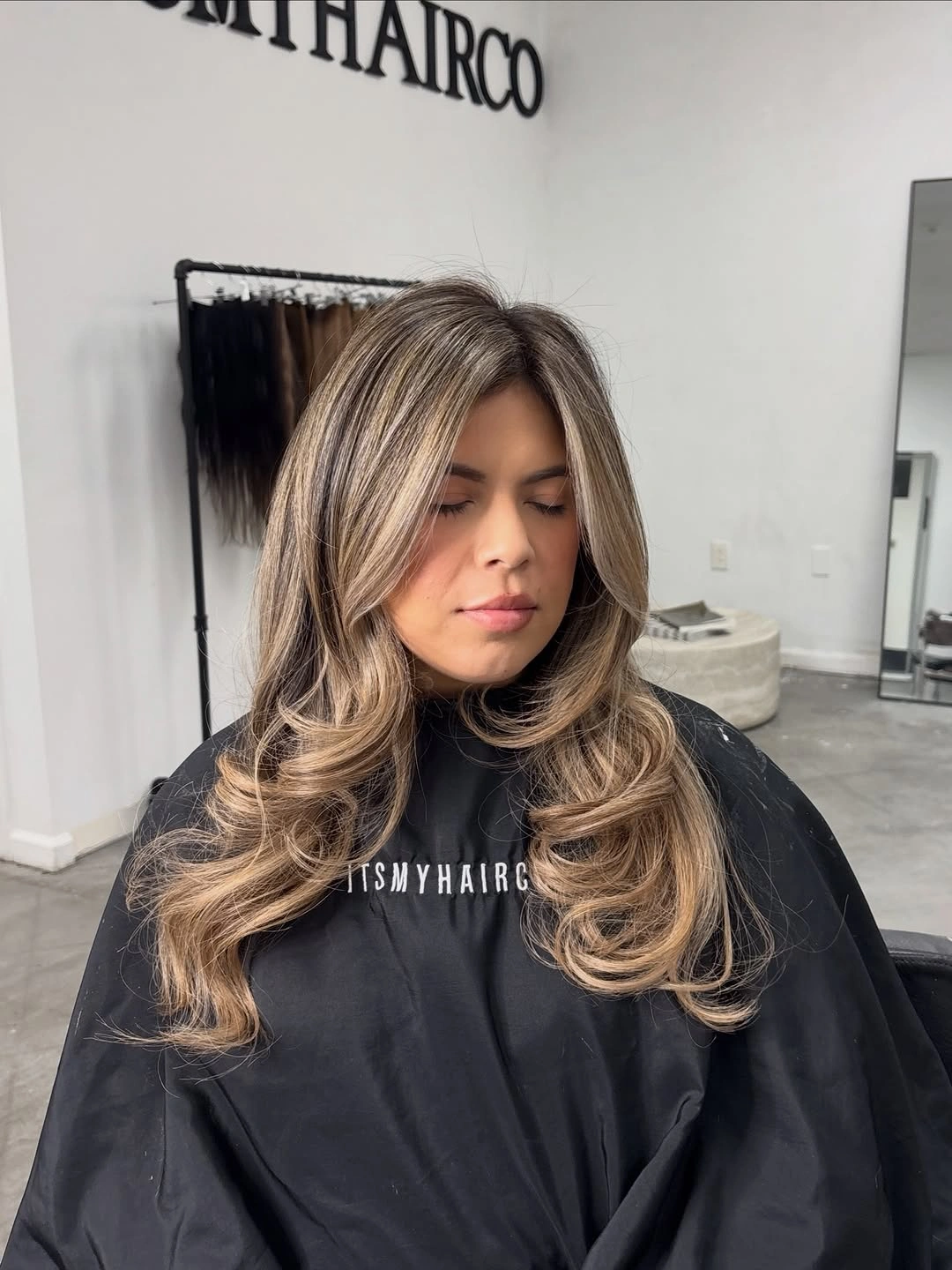 babylights hair ideas Smoky Bronde Babylights with Face-Framing Layers