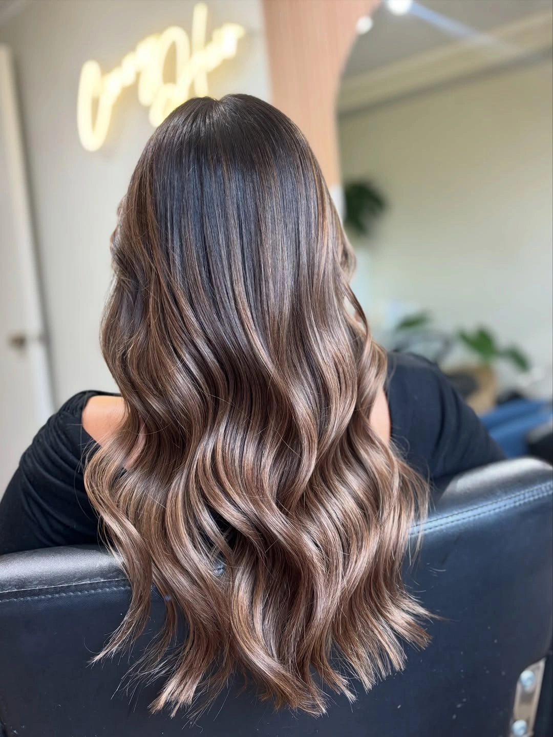 beige blond hair color Glossy Espresso Beige Blonde With Seamless Waves