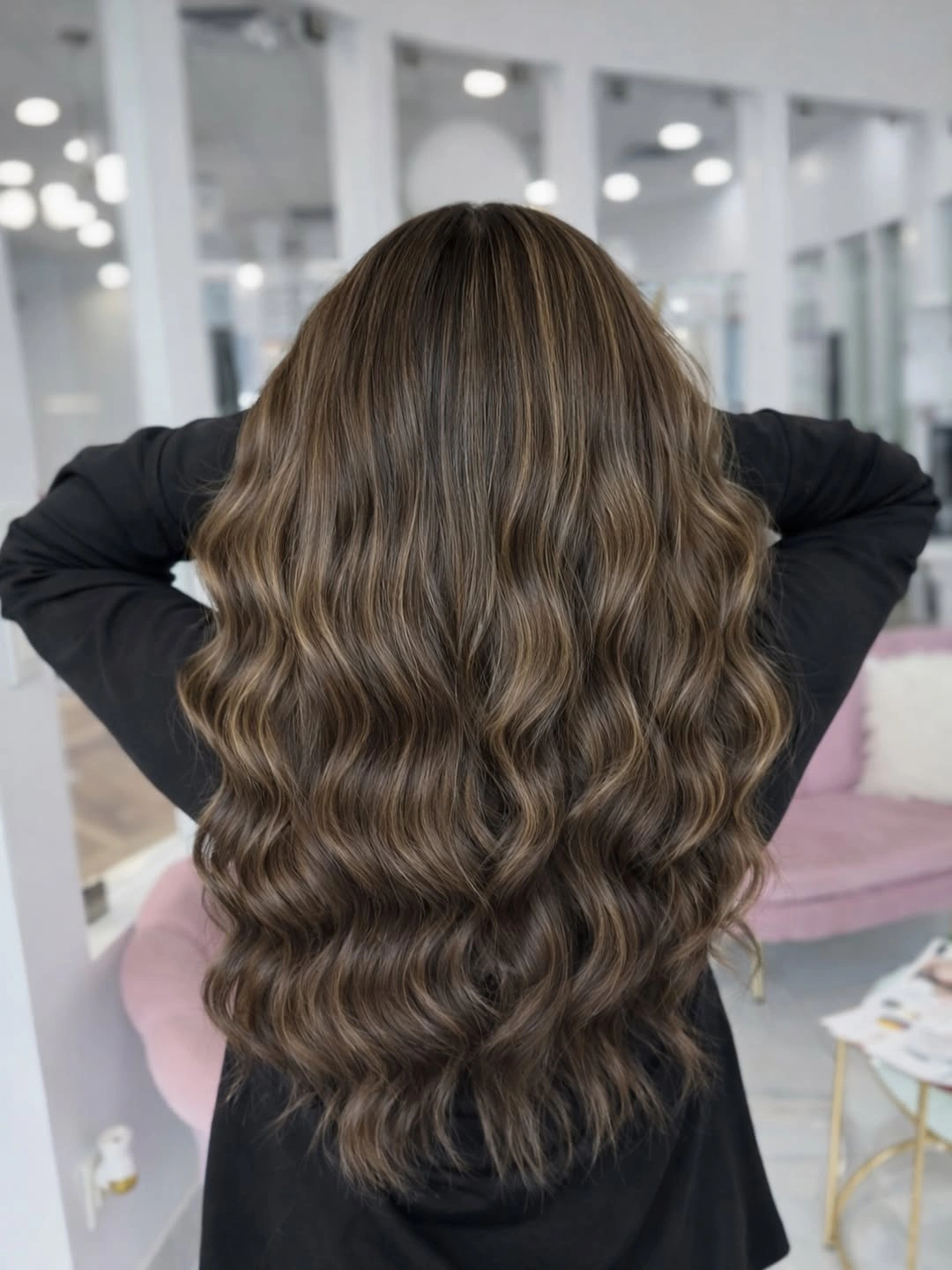 beige blond hair color Rich Beige Brunette With Smoky Blonde Accents